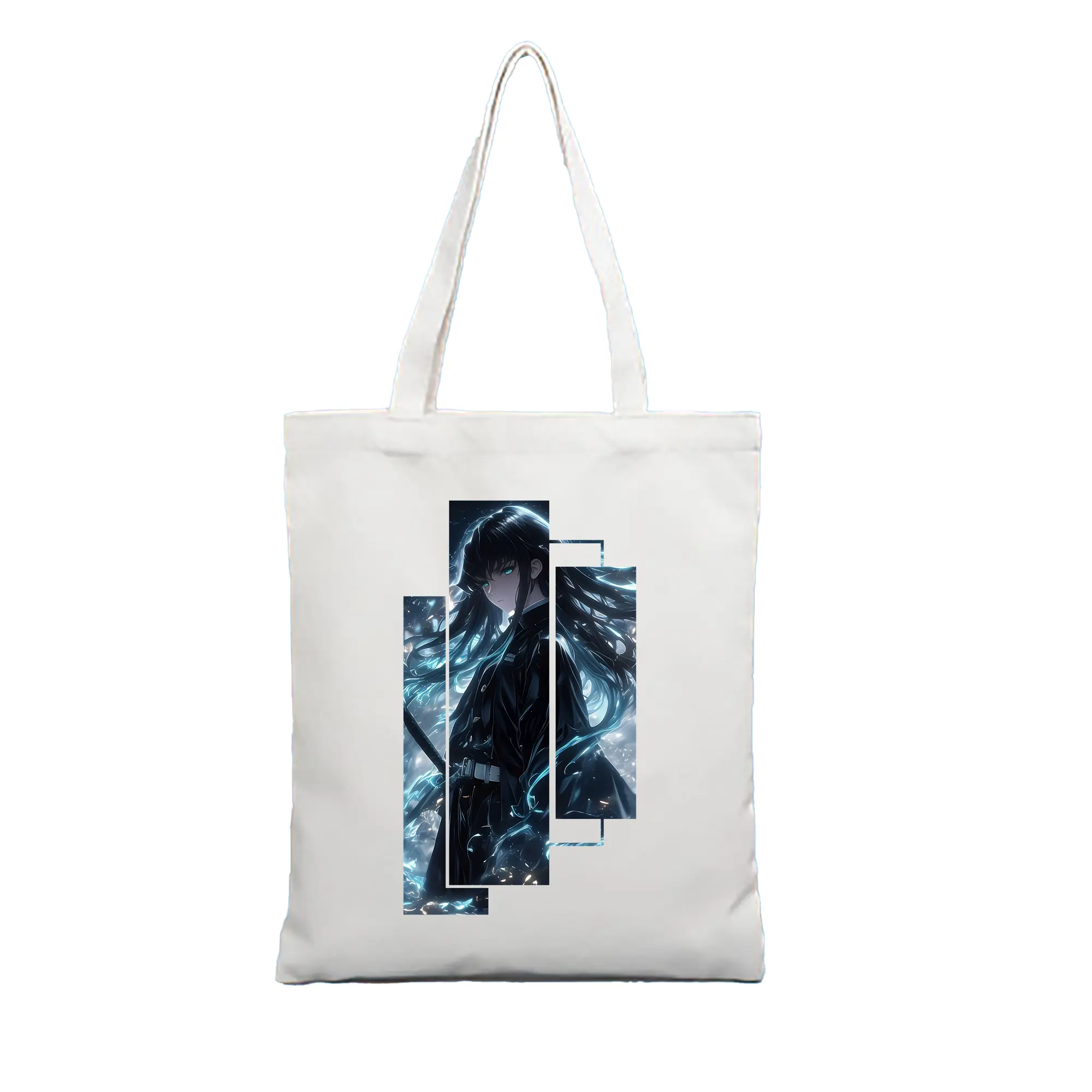 鬼滅の刃 グッズ,時透 無一郎 - 縦型キャンバス手提げバッグ（トートバッグ） ・ キャンバス素材 ・ ショッピング用 ・ 軽量 丈夫 お手入れ簡単
