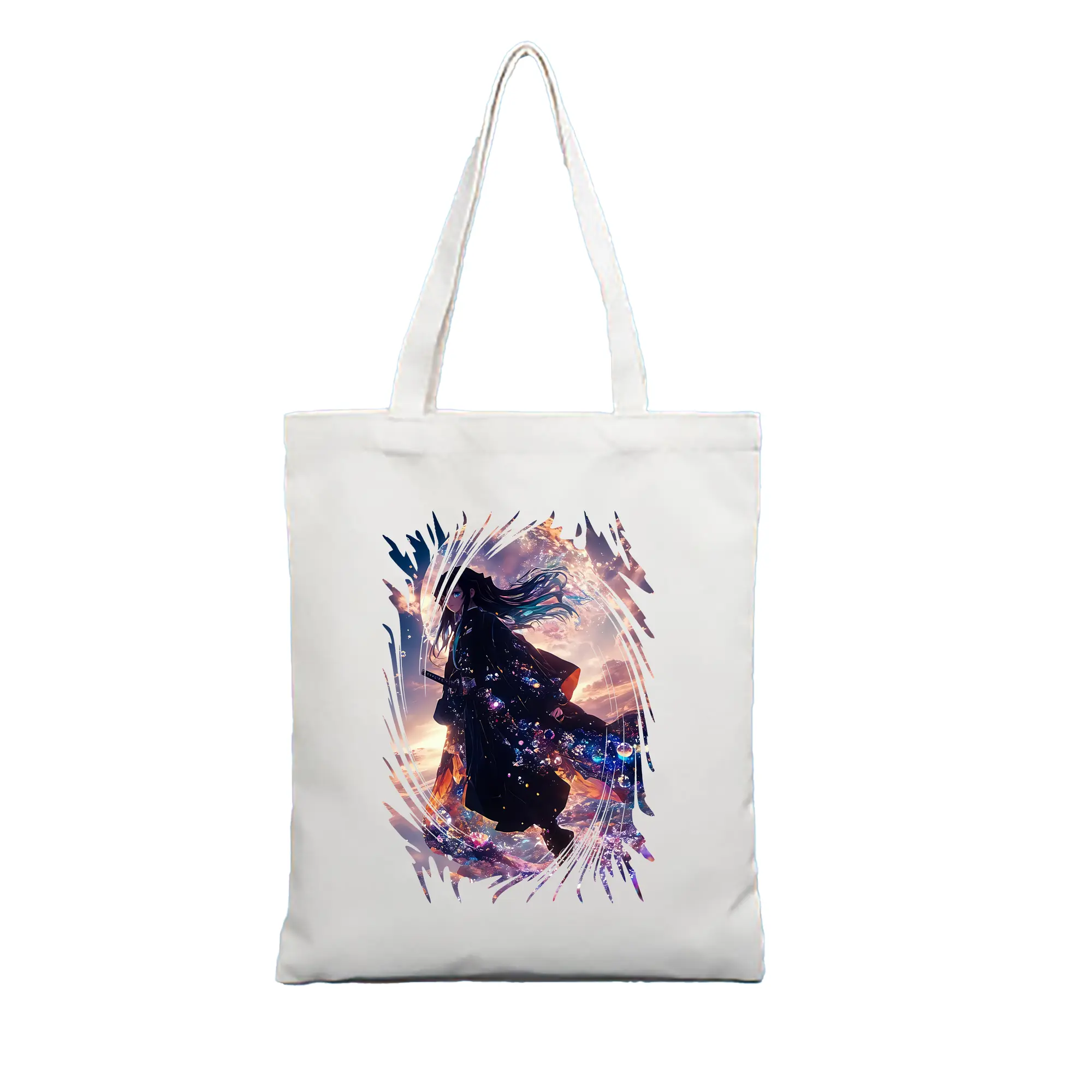 鬼滅の刃 グッズ,時透 無一郎 - 縦型キャンバス手提げバッグ（トートバッグ） ・ キャンバス素材 ・ ショッピング用 ・ 軽量 丈夫 お手入れ簡単