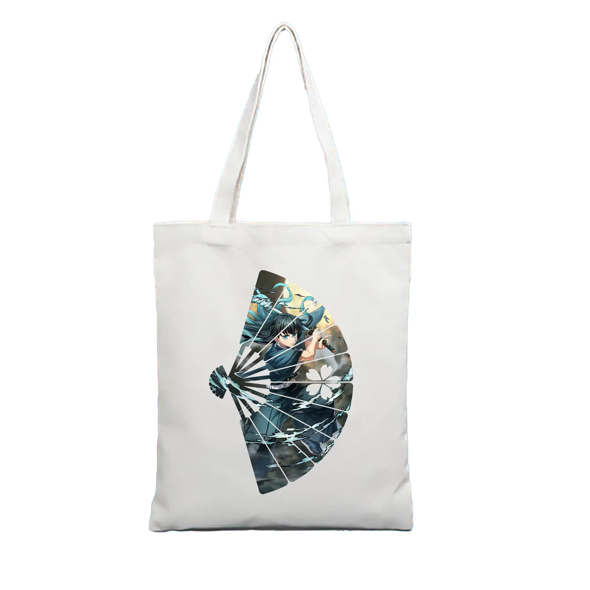 鬼滅の刃 グッズ,時透 無一郎 - 縦型キャンバス手提げバッグ（トートバッグ） ・ キャンバス素材 ・ ショッピング用 ・ 軽量 丈夫 お手入れ簡単