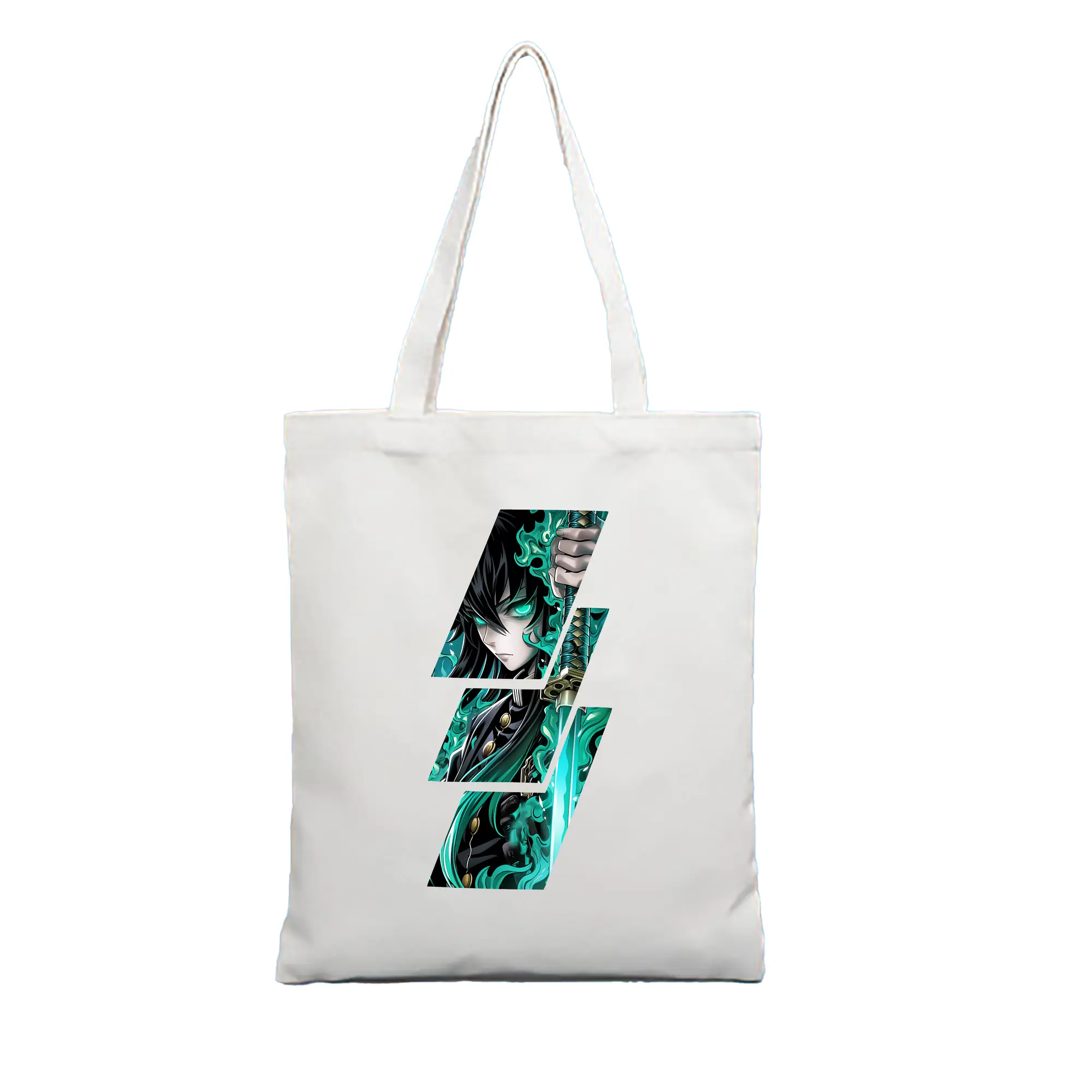 鬼滅の刃 グッズ,時透 無一郎 - 縦型キャンバス手提げバッグ（トートバッグ） ・ キャンバス素材 ・ ショッピング用 ・ 軽量 丈夫 お手入れ簡単