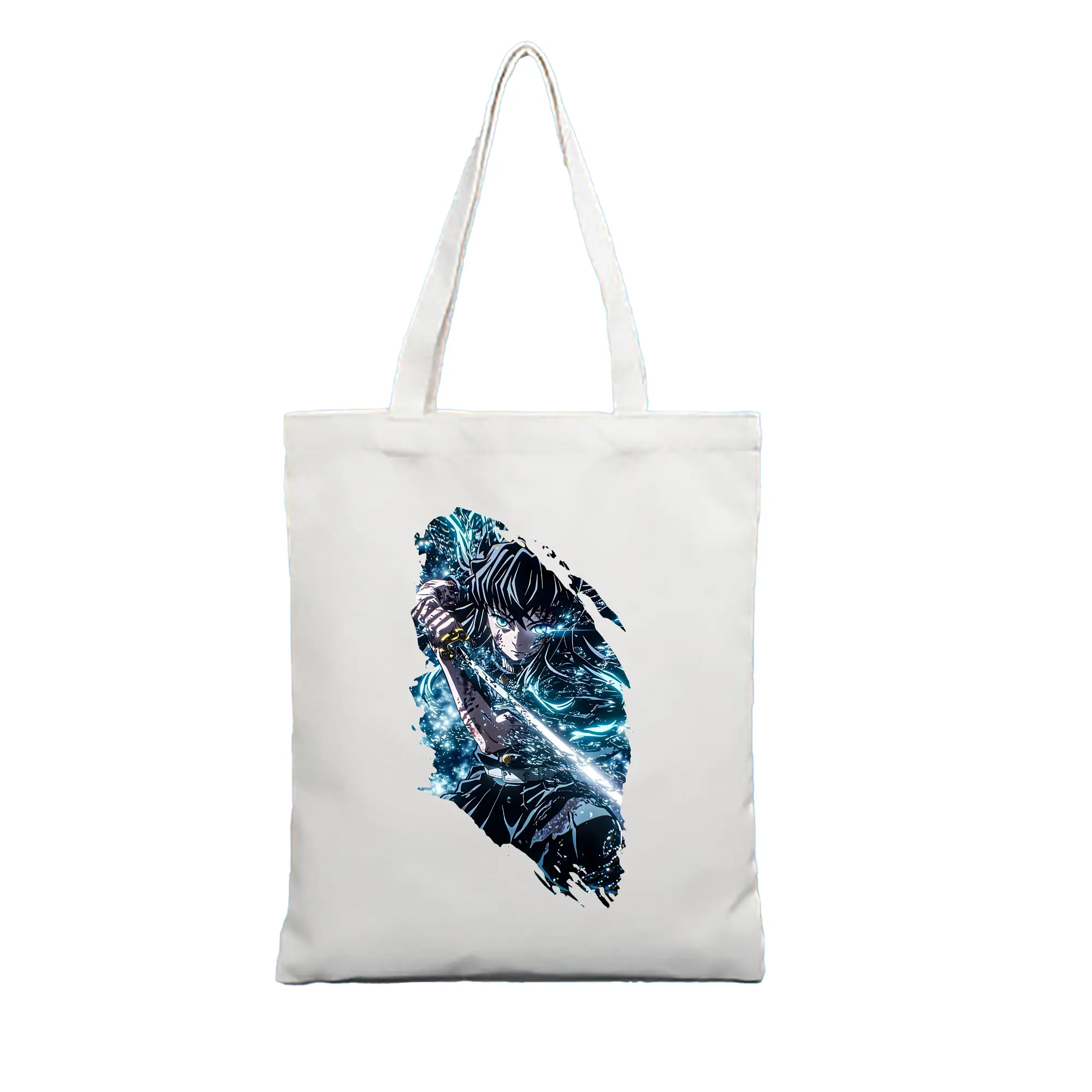 鬼滅の刃 グッズ,時透 無一郎 - 縦型キャンバス手提げバッグ（トートバッグ） ・ キャンバス素材 ・ ショッピング用 ・ 軽量 丈夫 お手入れ簡単