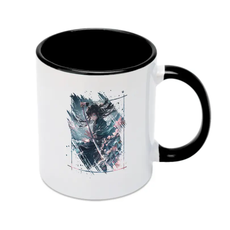 鬼滅の刃 グッズ,時透 無一郎 - カラフルマグカップ ・ 陶器 ・ 熱転写プリント ・ 鮮やかデザイン ・ 耐久性 高品質 ・ コーヒー お茶 ギフト用