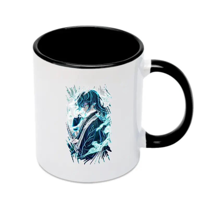 鬼滅の刃 グッズ,時透 無一郎 - カラフルマグカップ ・ 陶器 ・ 熱転写プリント ・ 鮮やかデザイン ・ 耐久性 高品質 ・ コーヒー お茶 ギフト用