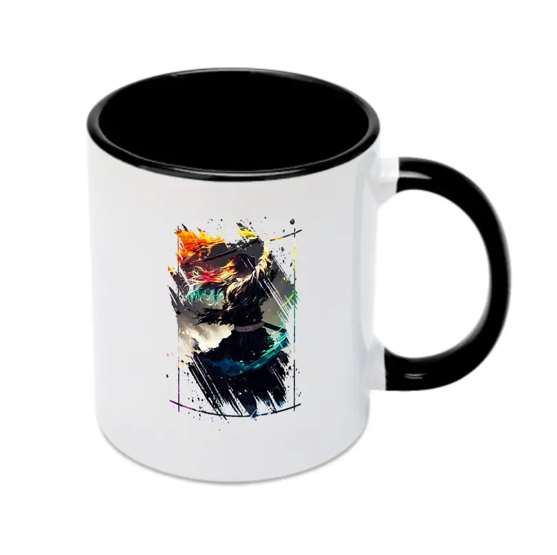 鬼滅の刃 グッズ,時透 無一郎 - カラフルマグカップ ・ 陶器 ・ 熱転写プリント ・ 鮮やかデザイン ・ 耐久性 高品質 ・ コーヒー お茶 ギフト用
