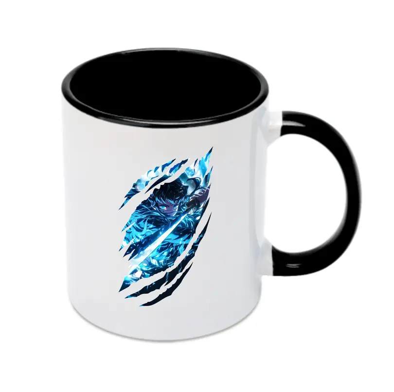 鬼滅の刃 グッズ,時透 無一郎 - カラフルマグカップ ・ 陶器 ・ 熱転写プリント ・ 鮮やかデザイン ・ 耐久性 高品質 ・ コーヒー お茶 ギフト用