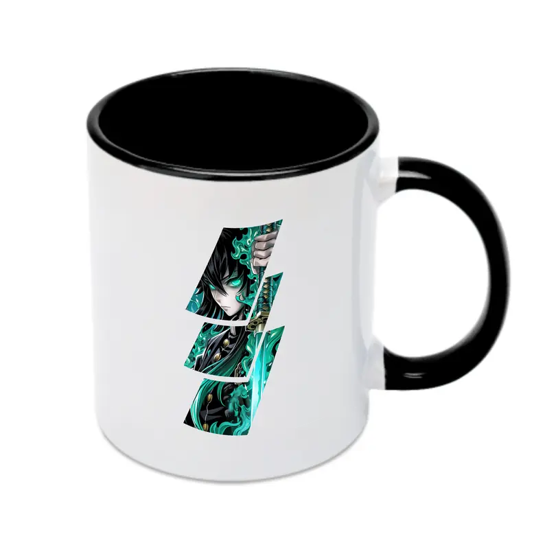 鬼滅の刃 グッズ,時透 無一郎 - カラフルマグカップ ・ 陶器 ・ 熱転写プリント ・ 鮮やかデザイン ・ 耐久性 高品質 ・ コーヒー お茶 ギフト用