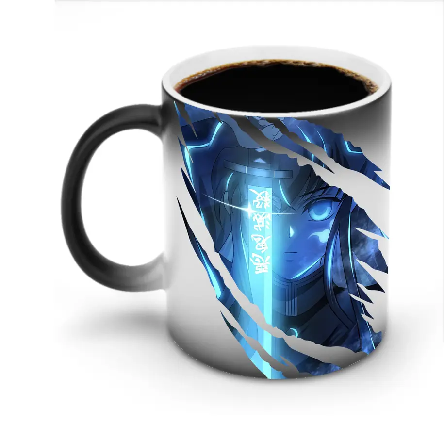 鬼滅の刃 グッズ,時透 無一郎 - 変色マグカップ ・ セラミック ・ 熱転写プリント ・ 耐久性 高品質 ・ ギフト・自宅用 コーヒー お茶