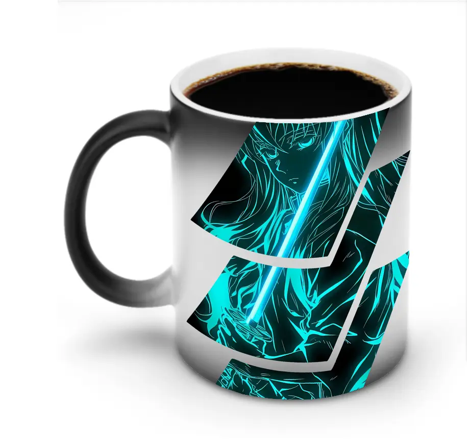 鬼滅の刃 グッズ,時透 無一郎 - 変色マグカップ ・ セラミック ・ 熱転写プリント ・ 耐久性 高品質 ・ ギフト・自宅用 コーヒー お茶