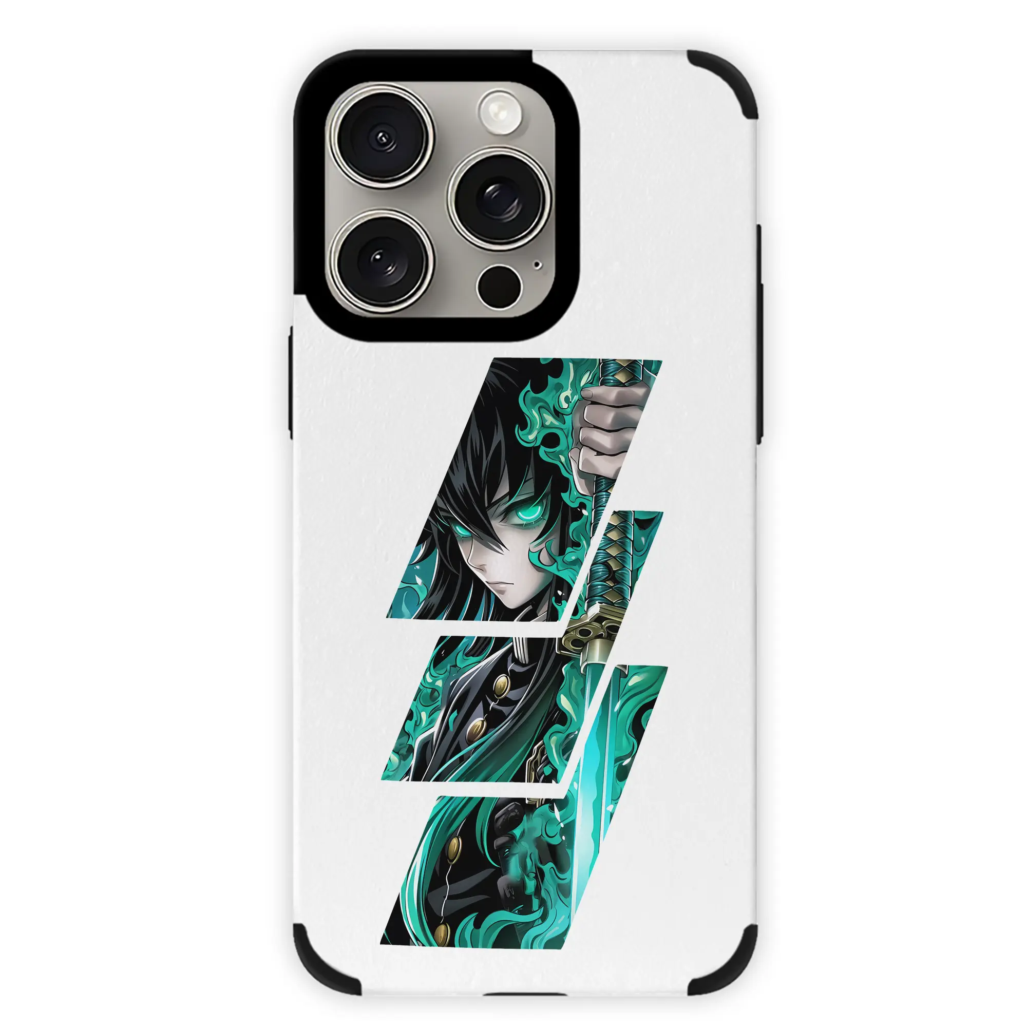 鬼滅の刃 グッズ,時透 無一郎 - IPhone15ProMax対応 ・ PUレザースマホケース ・ 耐衝撃 ・ 黄変防止 ・ 360度全面保護 ・ 柔らか手触り ・ 3D立体ボタン