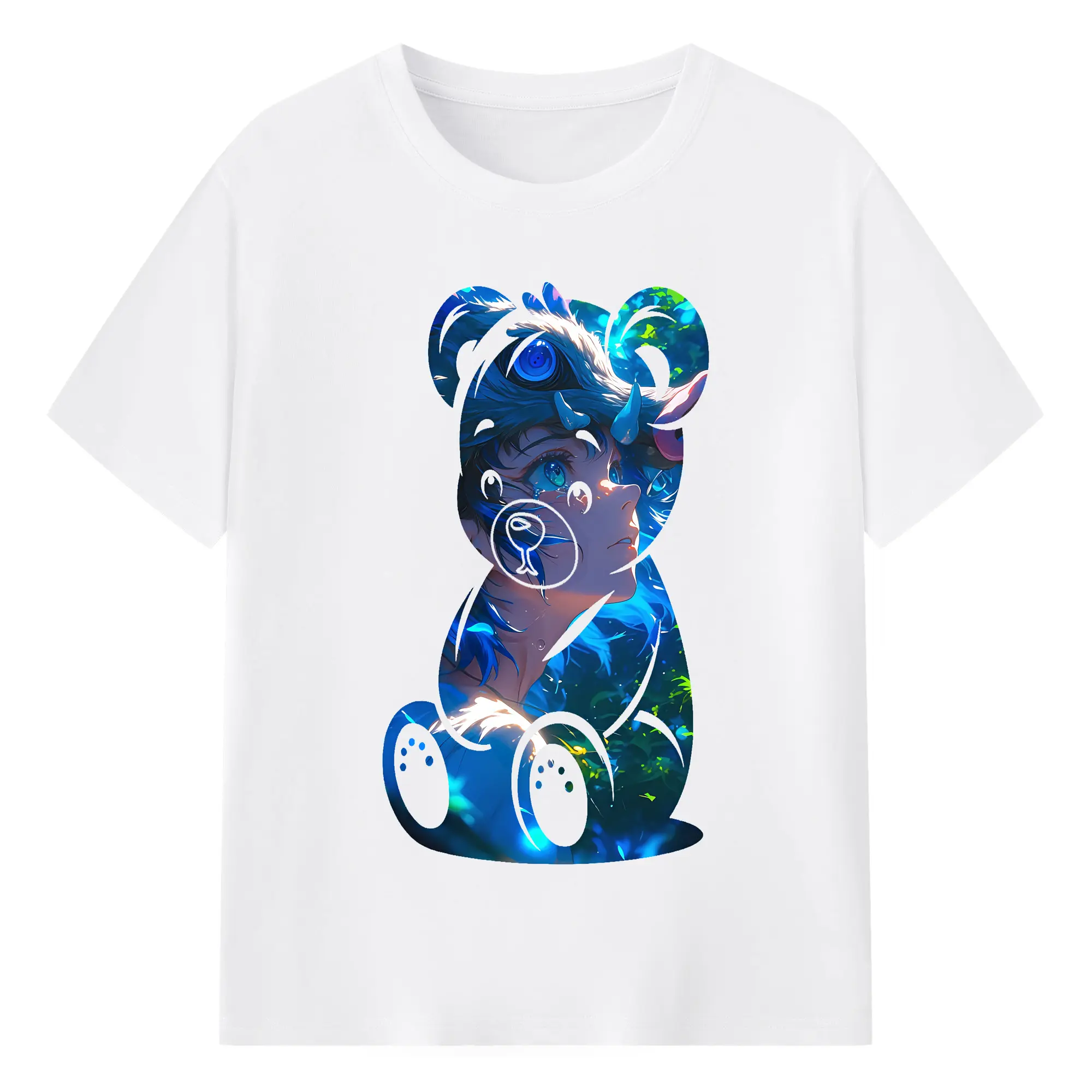 鬼滅の刃 グッズ,嘴平 伊之助 - 綿100％ 半袖Tシャツ ・ フロントプリント ・ 快適 通気性 ・ 日常使い 散歩 スポーツ用