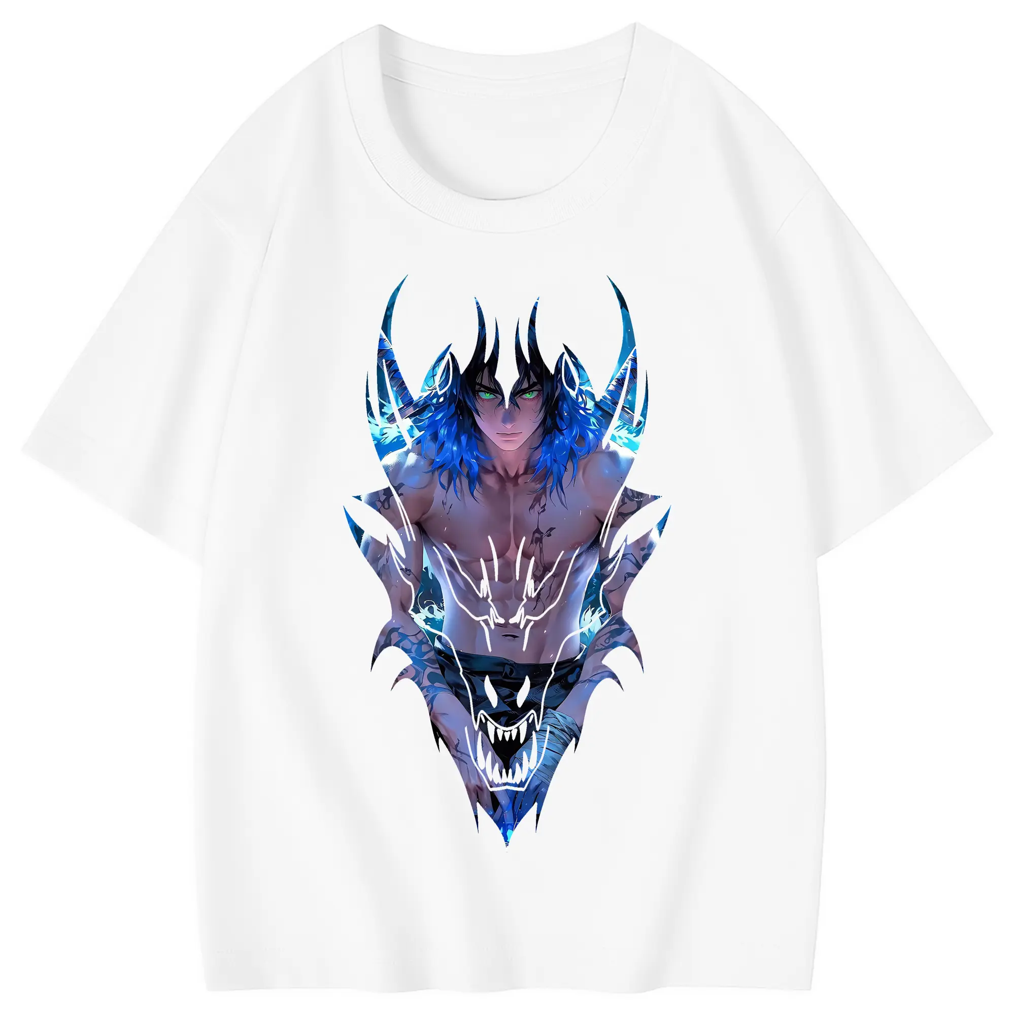 鬼滅の刃 グッズ,嘴平 伊之助 - 綿100％ キッズTシャツ ・ フロントプリント ・ 快適 通気性 ・ スポーツ カジュアル 散歩用