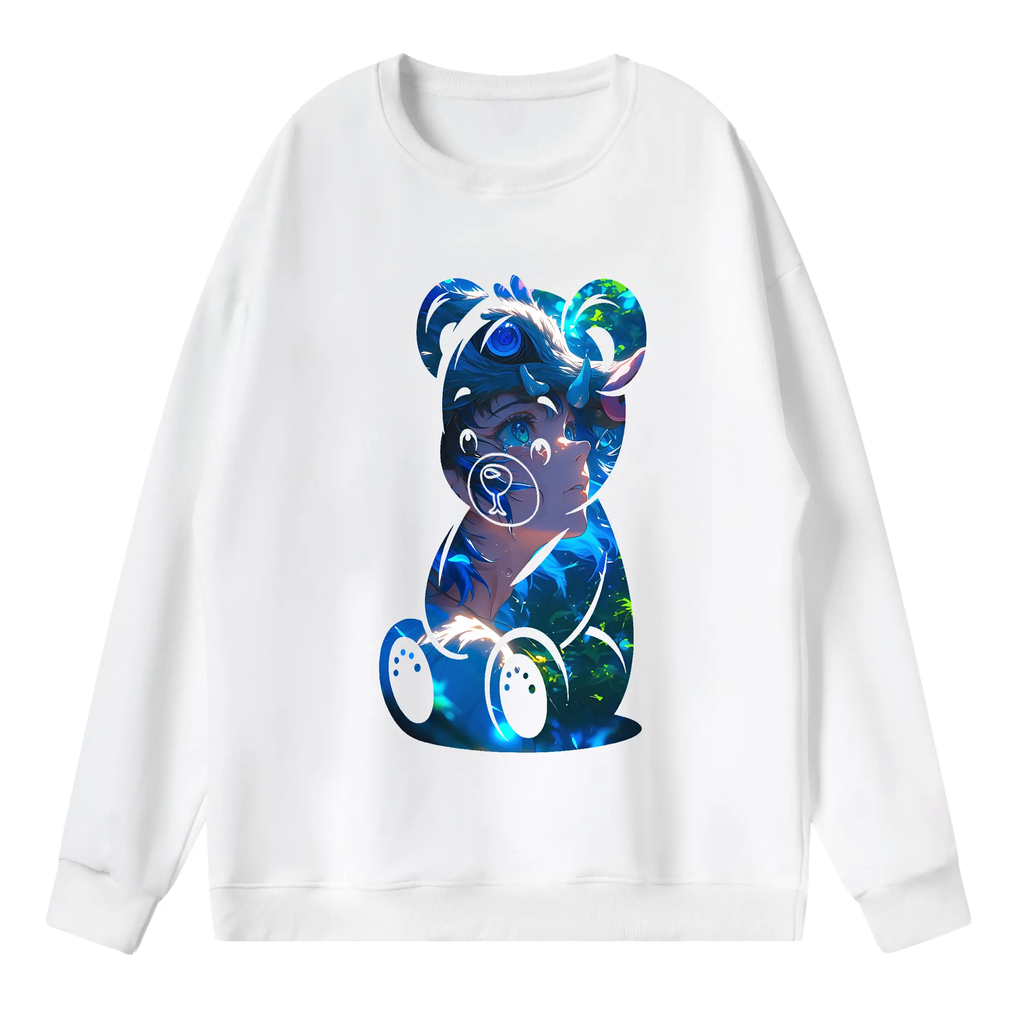 鬼滅の刃 グッズ,嘴平 伊之助 - 薄手 クルーネック スウェット 裏毛260g · ポリエステル 春秋向け カジュアル 男女兼用 · トレーナー デイリー スポーツ 散歩に最適