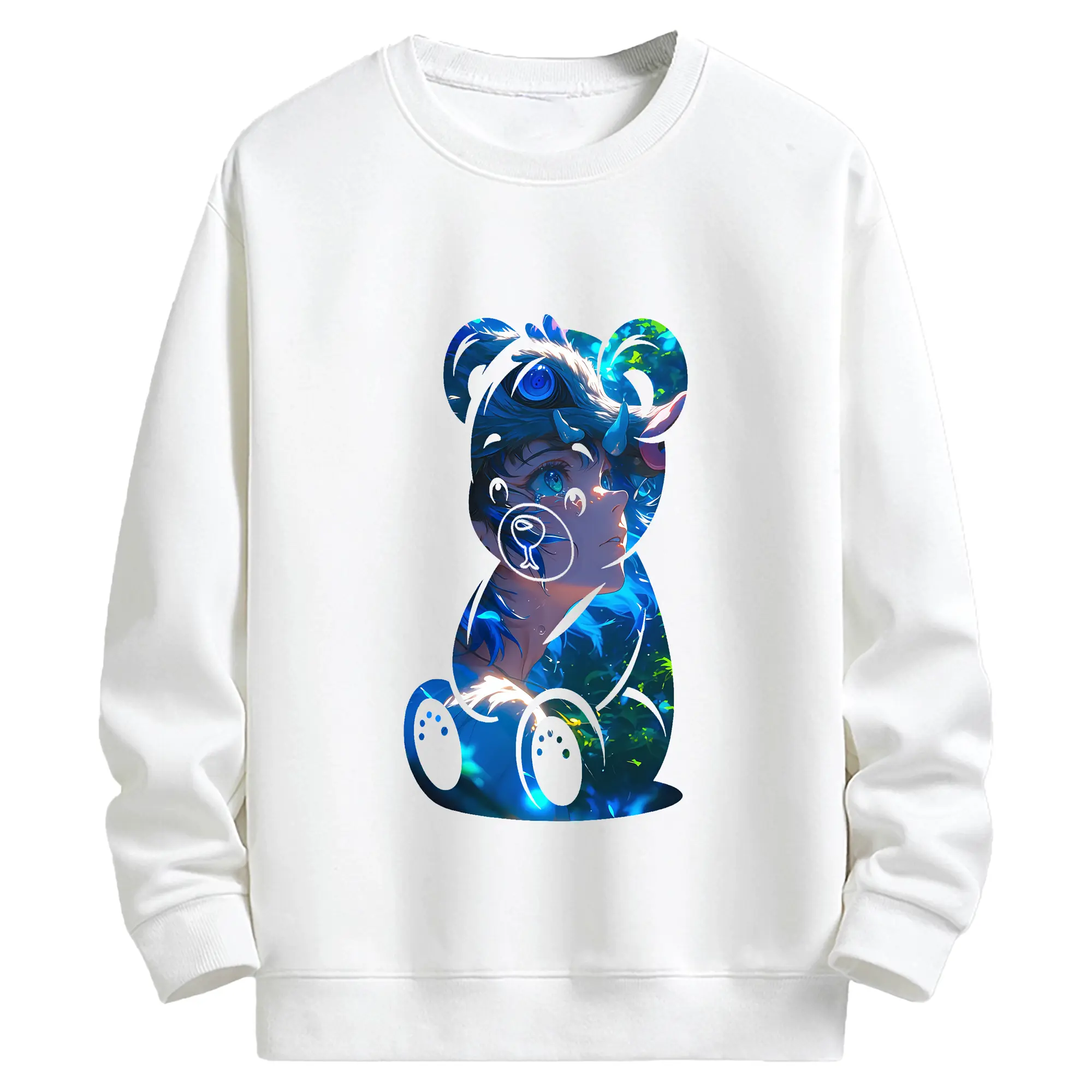 鬼滅の刃 グッズ,嘴平 伊之助 - キッズ クルーネックスウェットシャツ ・ フロントプリント ・ 綿80％ ポリエステル20％ ・ 快適 通学 スポーツ 日常使い お散歩用