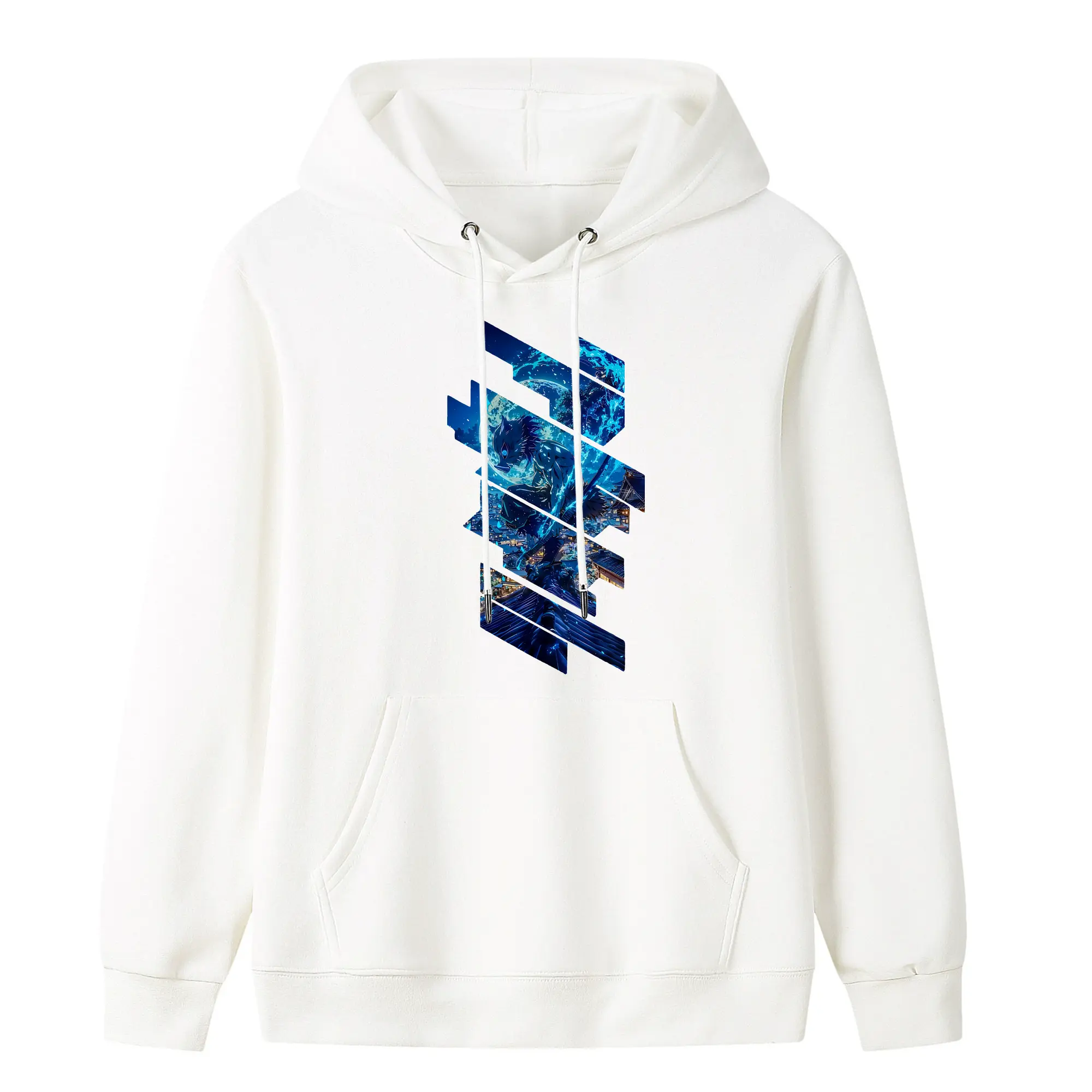 鬼滅の刃 グッズ,嘴平 伊之助 - キッズ フード付きパーカー ・ フロントプリント ・ ポリエステル100％ ・ 快適 通学 スポーツ 日常使い お散歩用