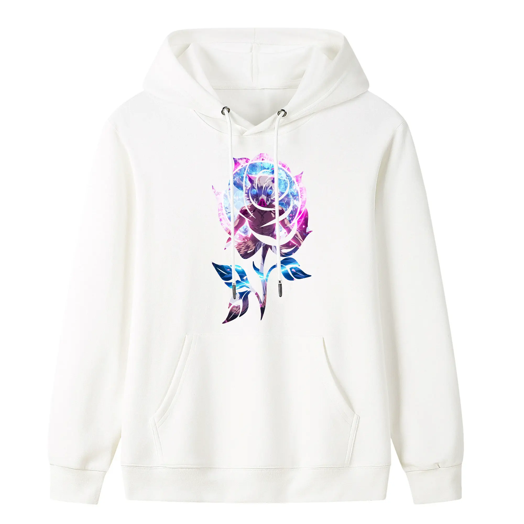 鬼滅の刃 グッズ,嘴平 伊之助 - キッズ フード付きパーカー ・ フロントプリント ・ ポリエステル100％ ・ 快適 通学 スポーツ 日常使い お散歩用