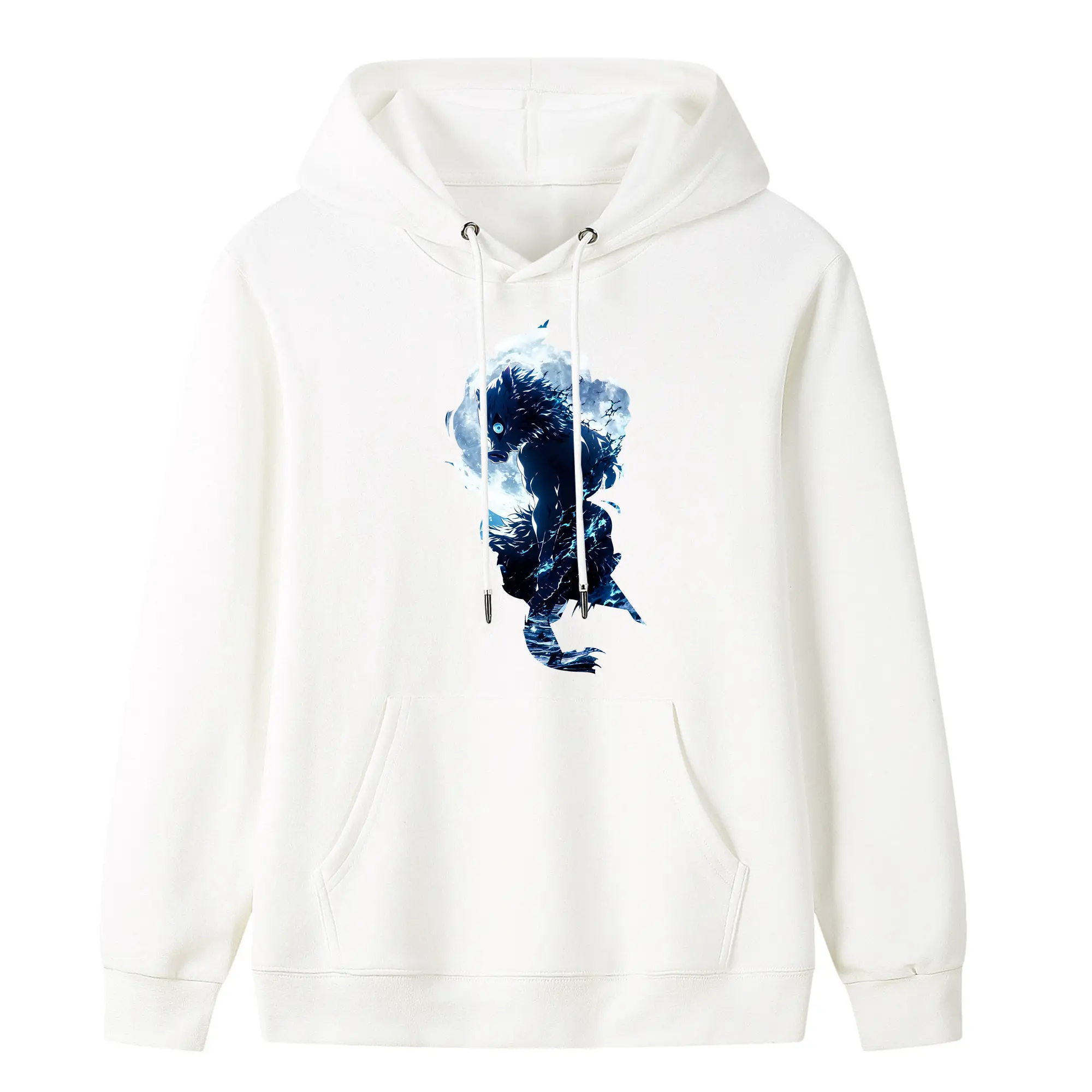 鬼滅の刃 グッズ,嘴平 伊之助 - キッズ フード付きパーカー ・ フロントプリント ・ ポリエステル100％ ・ 快適 通学 スポーツ 日常使い お散歩用