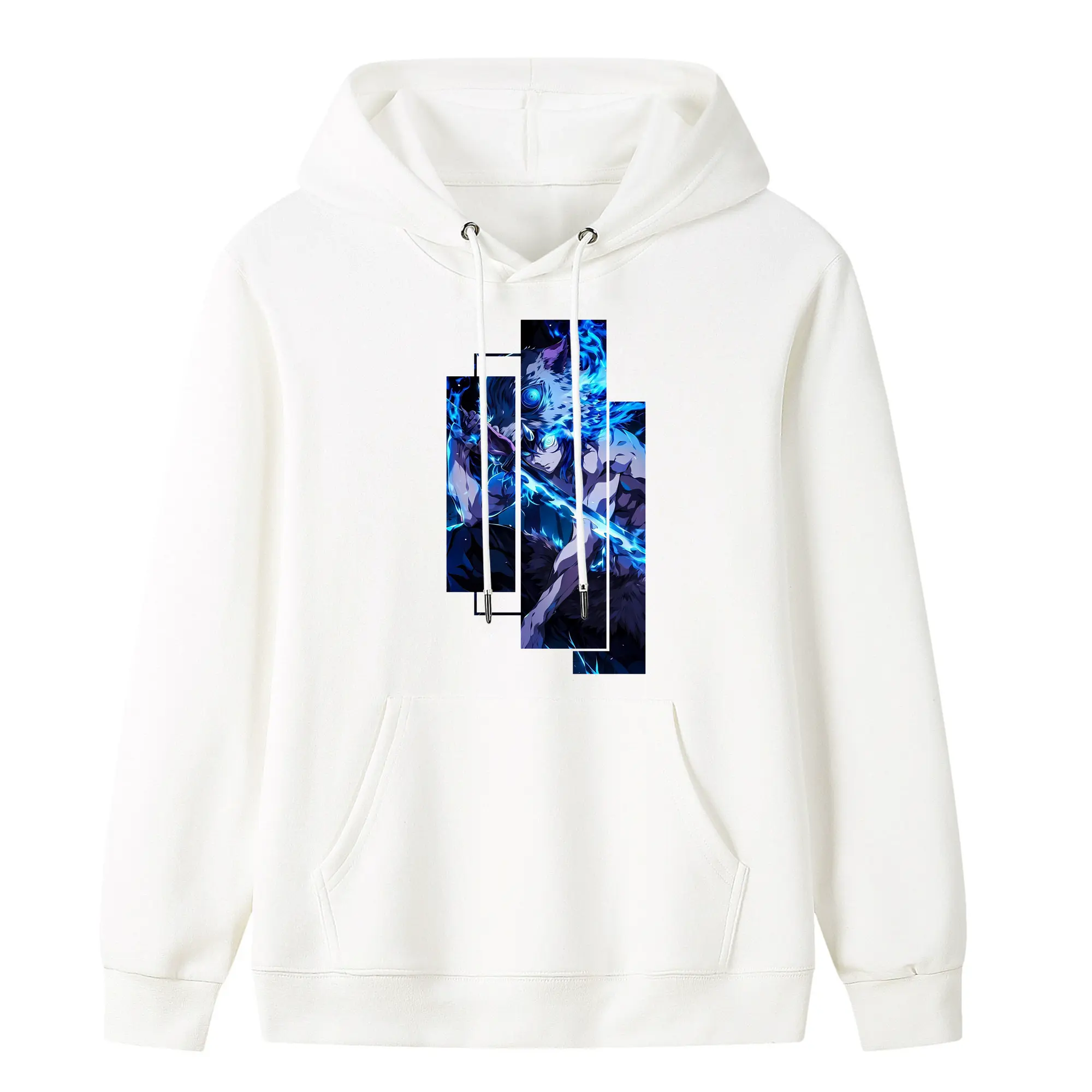 鬼滅の刃 グッズ,嘴平 伊之助 - キッズ フード付きパーカー ・ フロントプリント ・ ポリエステル100％ ・ 快適 通学 スポーツ 日常使い お散歩用