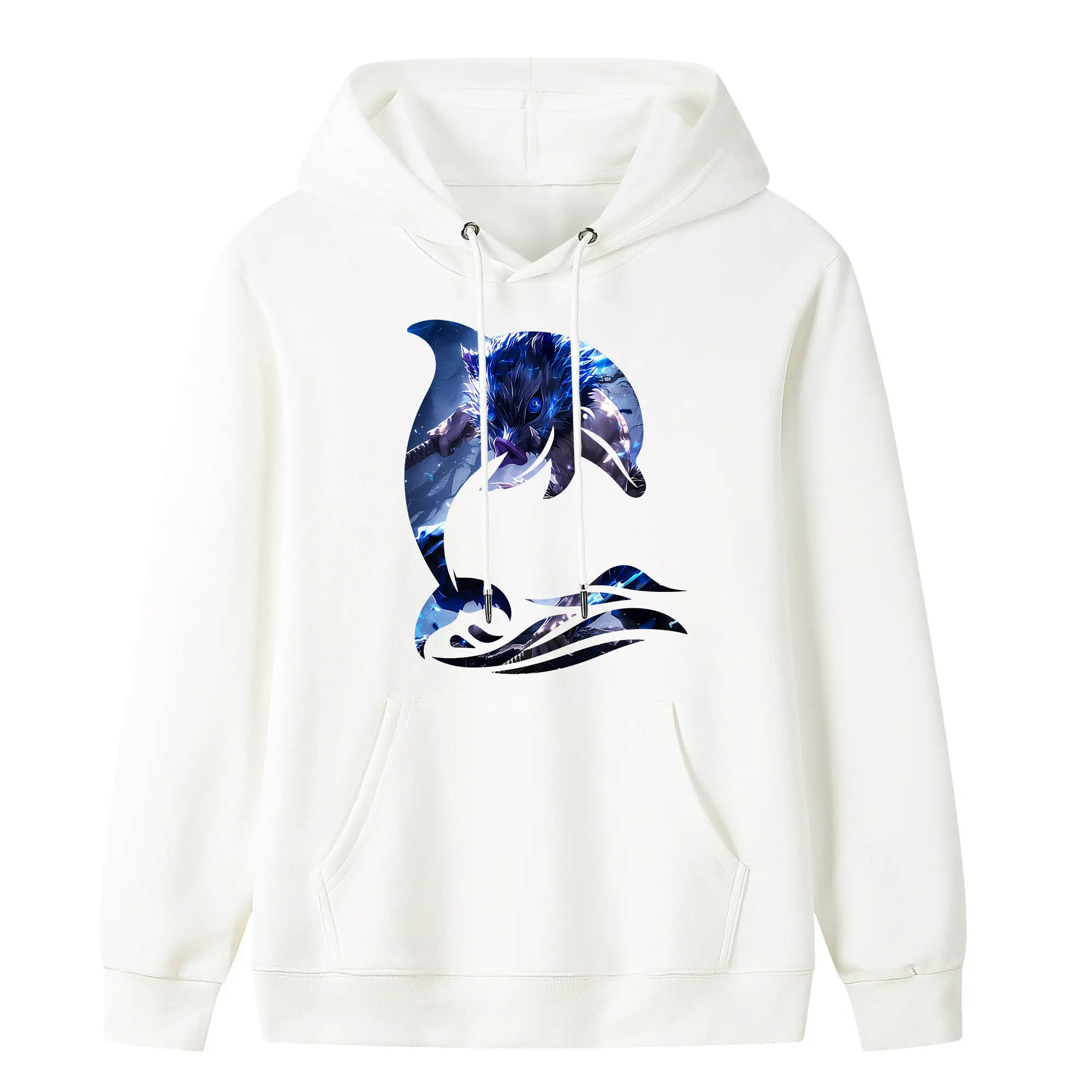 鬼滅の刃 グッズ,嘴平 伊之助 - キッズ フード付きパーカー ・ フロントプリント ・ ポリエステル100％ ・ 快適 通学 スポーツ 日常使い お散歩用