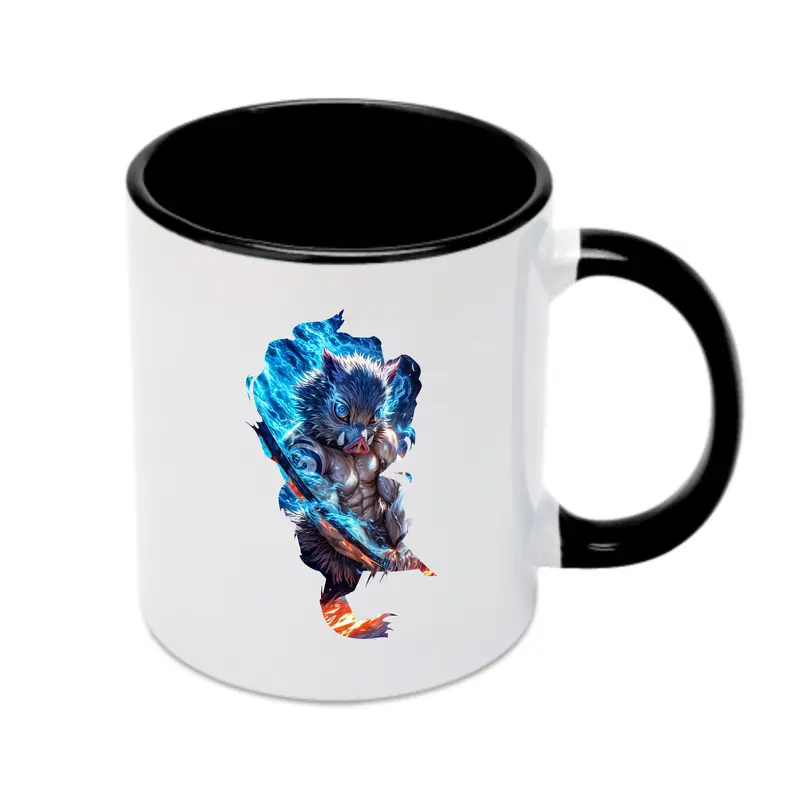 鬼滅の刃 グッズ,嘴平 伊之助 - カラフルマグカップ ・ 陶器 ・ 熱転写プリント ・ 鮮やかデザイン ・ 耐久性 高品質 ・ コーヒー お茶 ギフト用