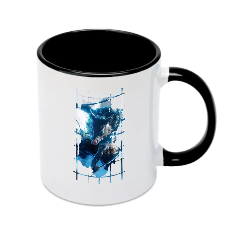 鬼滅の刃 グッズ,嘴平 伊之助 - カラフルマグカップ ・ 陶器 ・ 熱転写プリント ・ 鮮やかデザイン ・ 耐久性 高品質 ・ コーヒー お茶 ギフト用