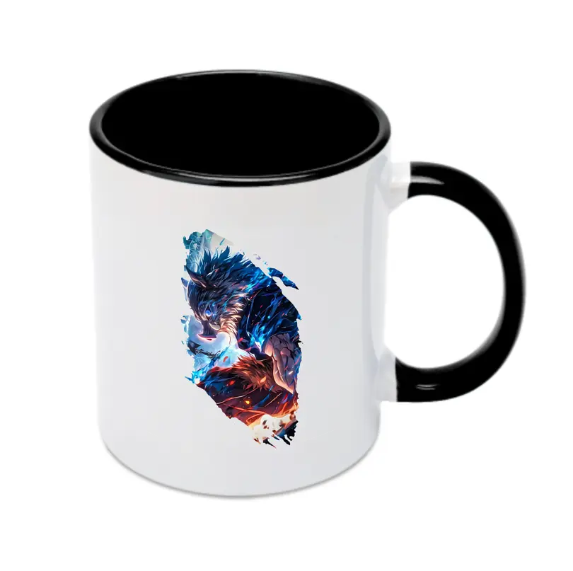 鬼滅の刃 グッズ,嘴平 伊之助 - カラフルマグカップ ・ 陶器 ・ 熱転写プリント ・ 鮮やかデザイン ・ 耐久性 高品質 ・ コーヒー お茶 ギフト用