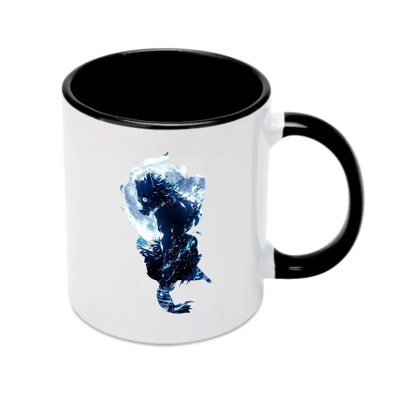 鬼滅の刃 グッズ,嘴平 伊之助 - カラフルマグカップ ・ 陶器 ・ 熱転写プリント ・ 鮮やかデザイン ・ 耐久性 高品質 ・ コーヒー お茶 ギフト用