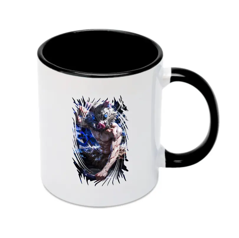 鬼滅の刃 グッズ,嘴平 伊之助 - カラフルマグカップ ・ 陶器 ・ 熱転写プリント ・ 鮮やかデザイン ・ 耐久性 高品質 ・ コーヒー お茶 ギフト用