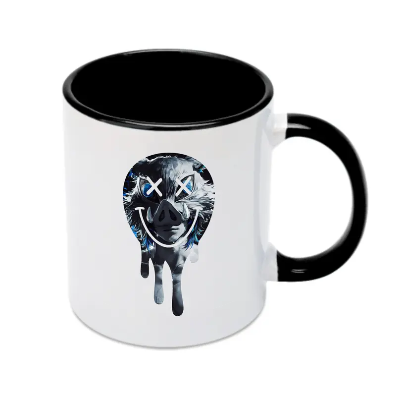 鬼滅の刃 グッズ,嘴平 伊之助 - カラフルマグカップ ・ 陶器 ・ 熱転写プリント ・ 鮮やかデザイン ・ 耐久性 高品質 ・ コーヒー お茶 ギフト用