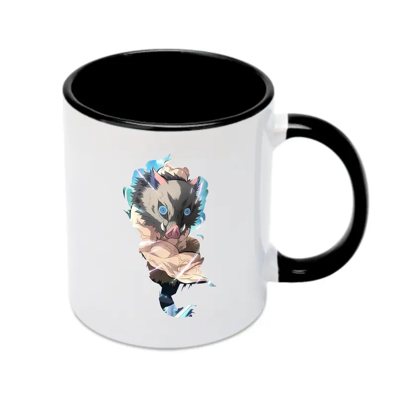 鬼滅の刃 グッズ,嘴平 伊之助 - カラフルマグカップ ・ 陶器 ・ 熱転写プリント ・ 鮮やかデザイン ・ 耐久性 高品質 ・ コーヒー お茶 ギフト用