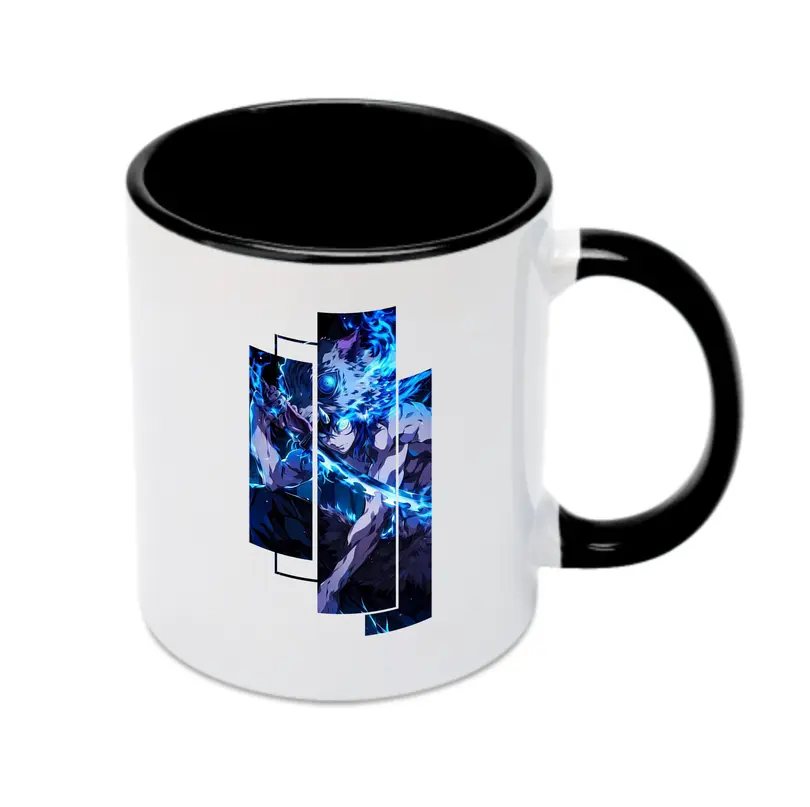 鬼滅の刃 グッズ,嘴平 伊之助 - カラフルマグカップ ・ 陶器 ・ 熱転写プリント ・ 鮮やかデザイン ・ 耐久性 高品質 ・ コーヒー お茶 ギフト用