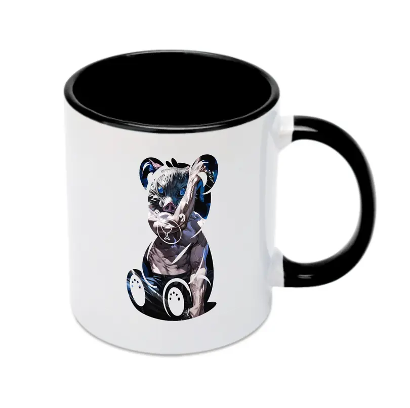 鬼滅の刃 グッズ,嘴平 伊之助 - カラフルマグカップ ・ 陶器 ・ 熱転写プリント ・ 鮮やかデザイン ・ 耐久性 高品質 ・ コーヒー お茶 ギフト用