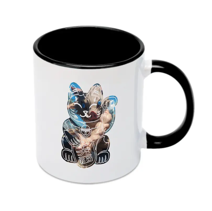鬼滅の刃 グッズ,嘴平 伊之助 - カラフルマグカップ ・ 陶器 ・ 熱転写プリント ・ 鮮やかデザイン ・ 耐久性 高品質 ・ コーヒー お茶 ギフト用