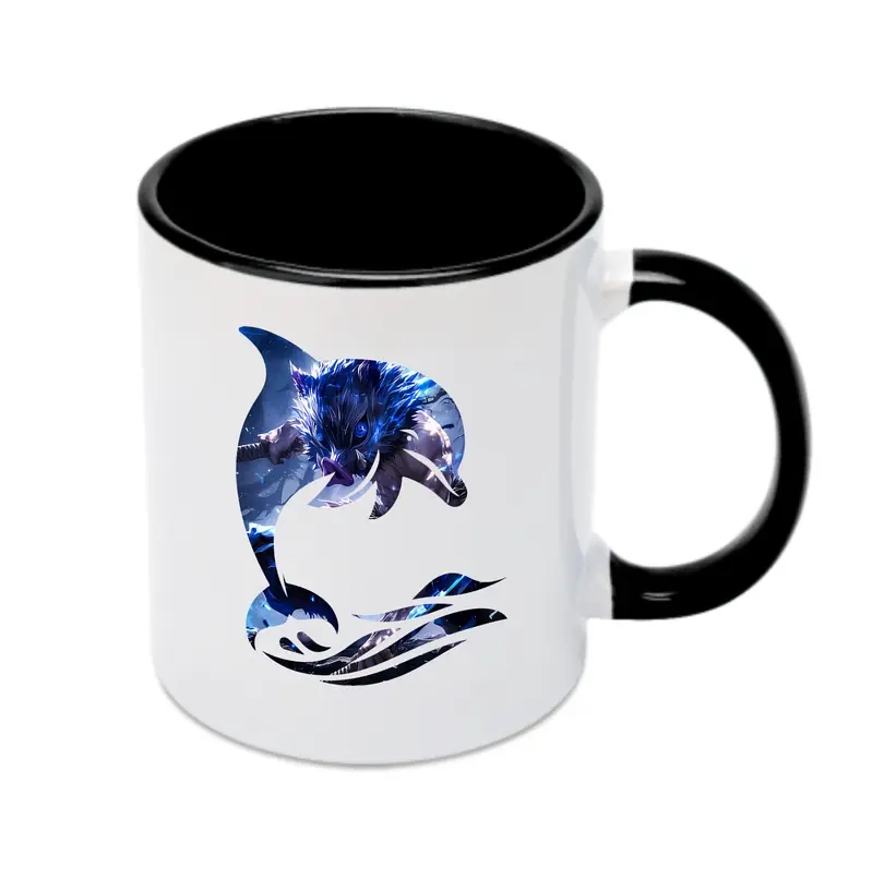 鬼滅の刃 グッズ,嘴平 伊之助 - カラフルマグカップ ・ 陶器 ・ 熱転写プリント ・ 鮮やかデザイン ・ 耐久性 高品質 ・ コーヒー お茶 ギフト用