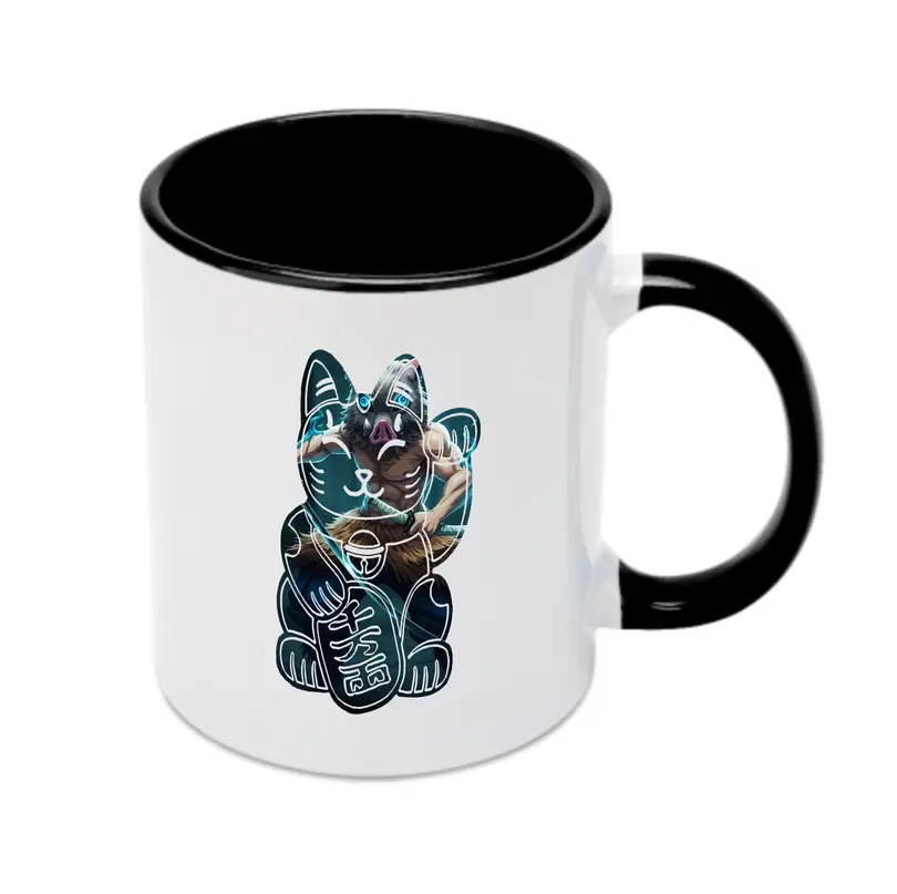 鬼滅の刃 グッズ,嘴平 伊之助 - カラフルマグカップ ・ 陶器 ・ 熱転写プリント ・ 鮮やかデザイン ・ 耐久性 高品質 ・ コーヒー お茶 ギフト用