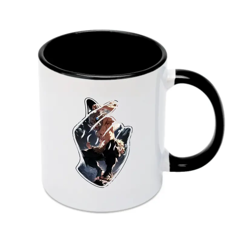 鬼滅の刃 グッズ,嘴平 伊之助 - カラフルマグカップ ・ 陶器 ・ 熱転写プリント ・ 鮮やかデザイン ・ 耐久性 高品質 ・ コーヒー お茶 ギフト用
