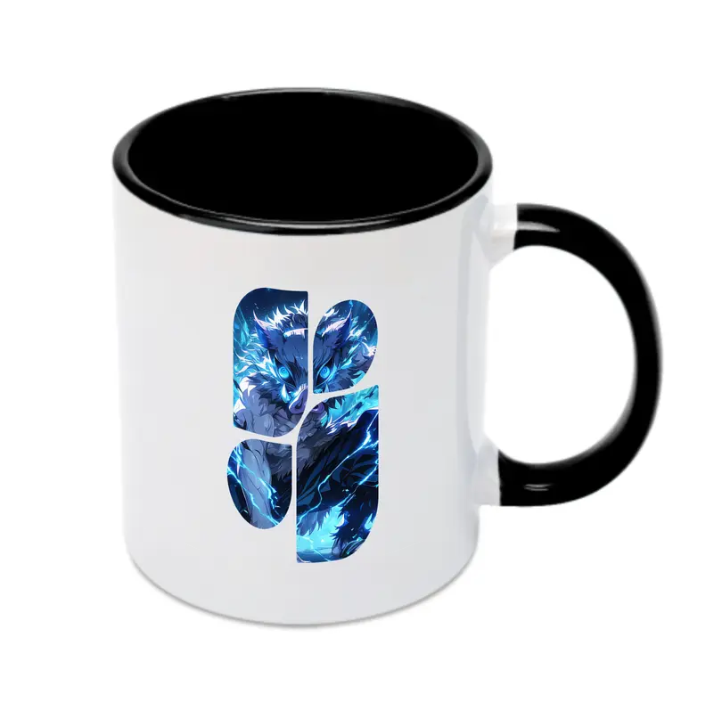 鬼滅の刃 グッズ,嘴平 伊之助 - カラフルマグカップ ・ 陶器 ・ 熱転写プリント ・ 鮮やかデザイン ・ 耐久性 高品質 ・ コーヒー お茶 ギフト用