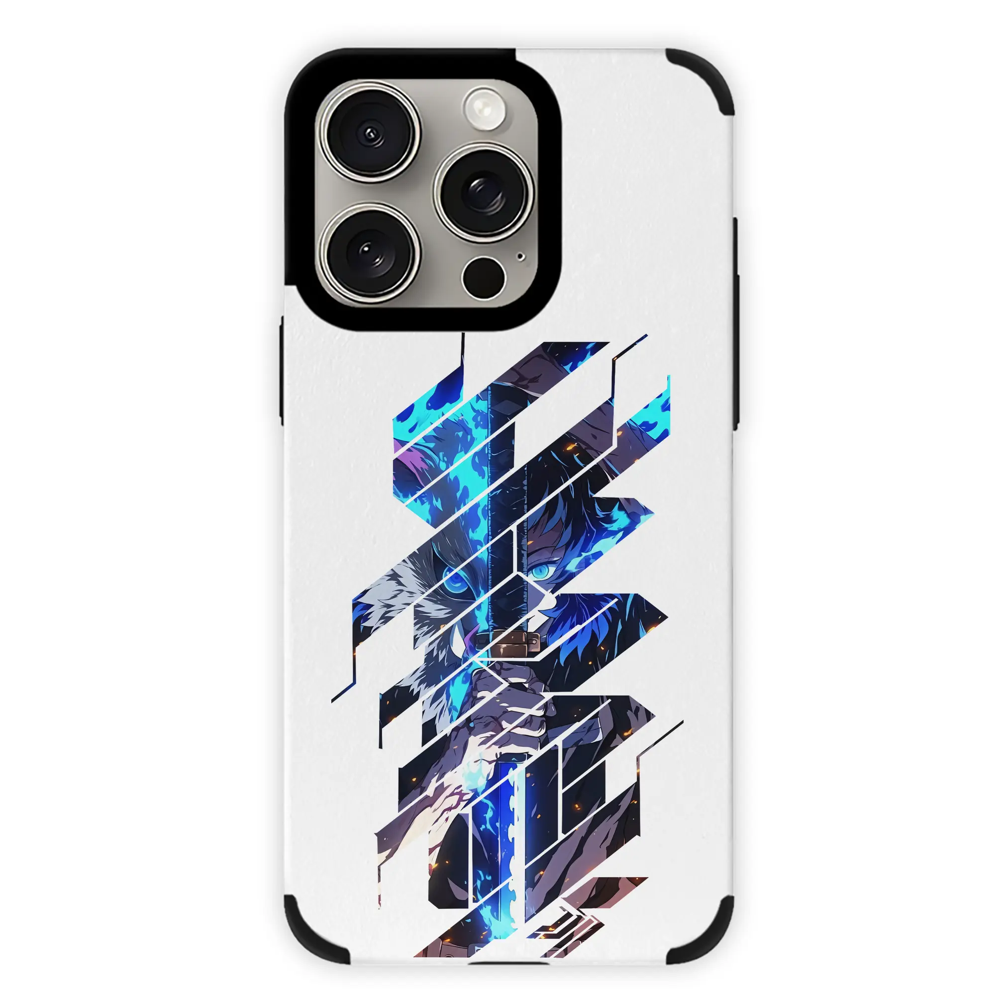 鬼滅の刃 グッズ,嘴平 伊之助 - IPhone15ProMax対応 ・ PUレザースマホケース ・ 耐衝撃 ・ 黄変防止 ・ 360度全面保護 ・ 柔らか手触り ・ 3D立体ボタン