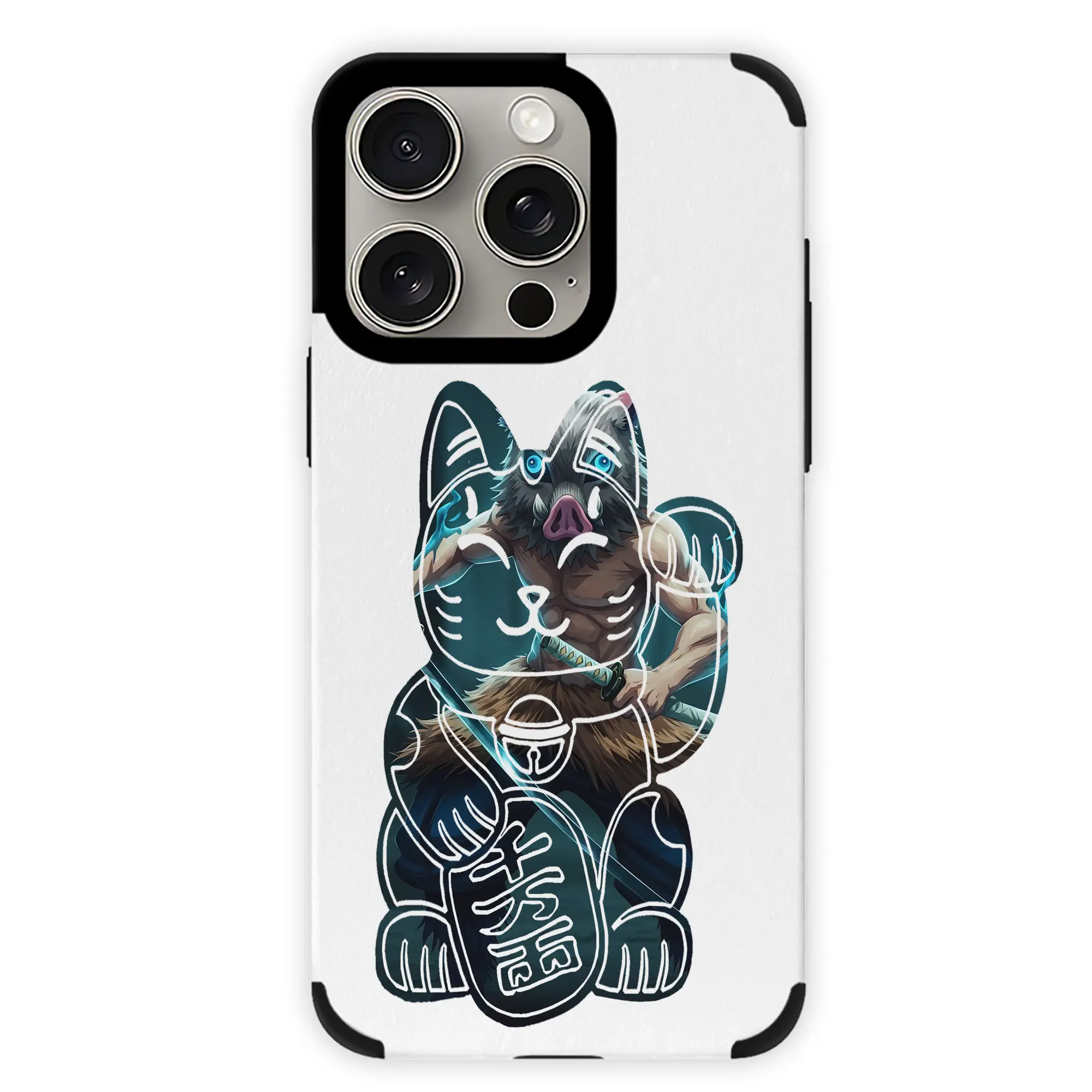 鬼滅の刃 グッズ,嘴平 伊之助 - IPhone15ProMax対応 ・ PUレザースマホケース ・ 耐衝撃 ・ 黄変防止 ・ 360度全面保護 ・ 柔らか手触り ・ 3D立体ボタン