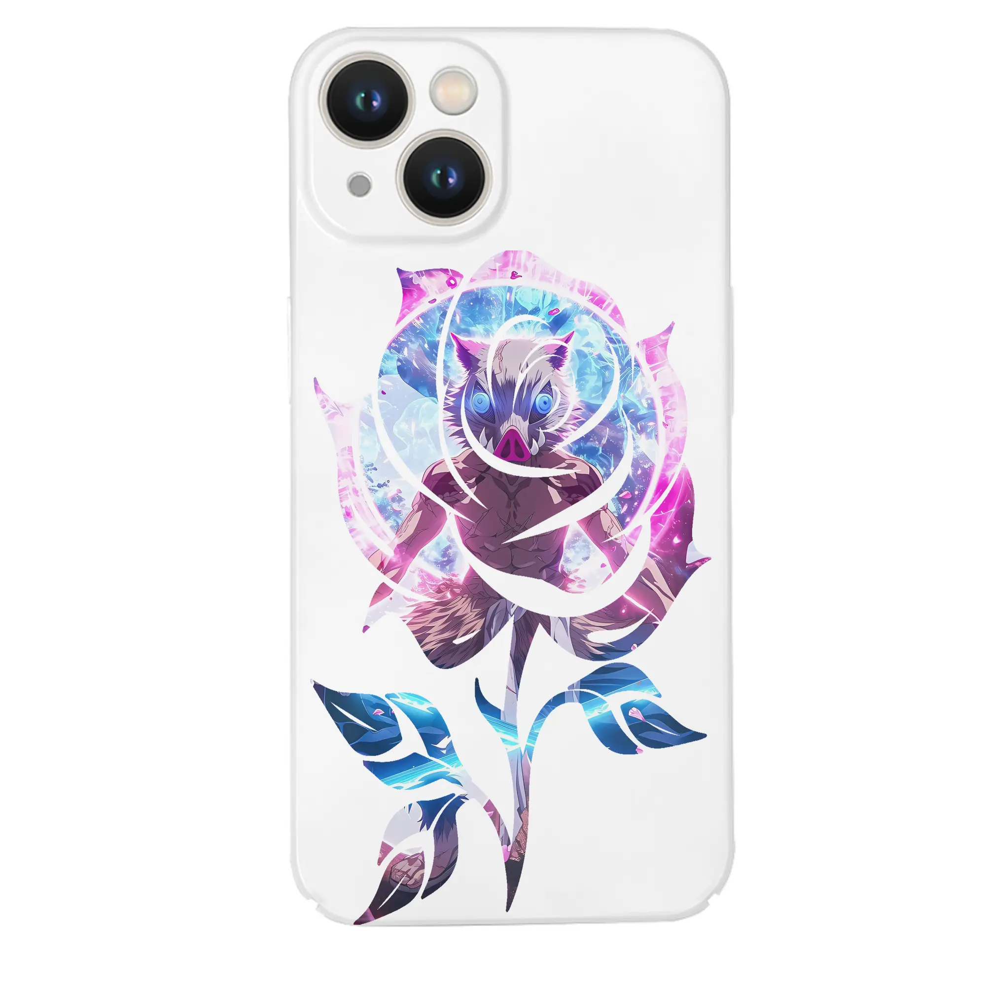 鬼滅の刃 グッズ,嘴平 伊之助 - IPhone 14シリーズ対応 ・ ハードケース ・ 衝撃吸収 ・ 360度密着 ・ カメラ保護 ・ 高品質プラスチック ・ 快適操作