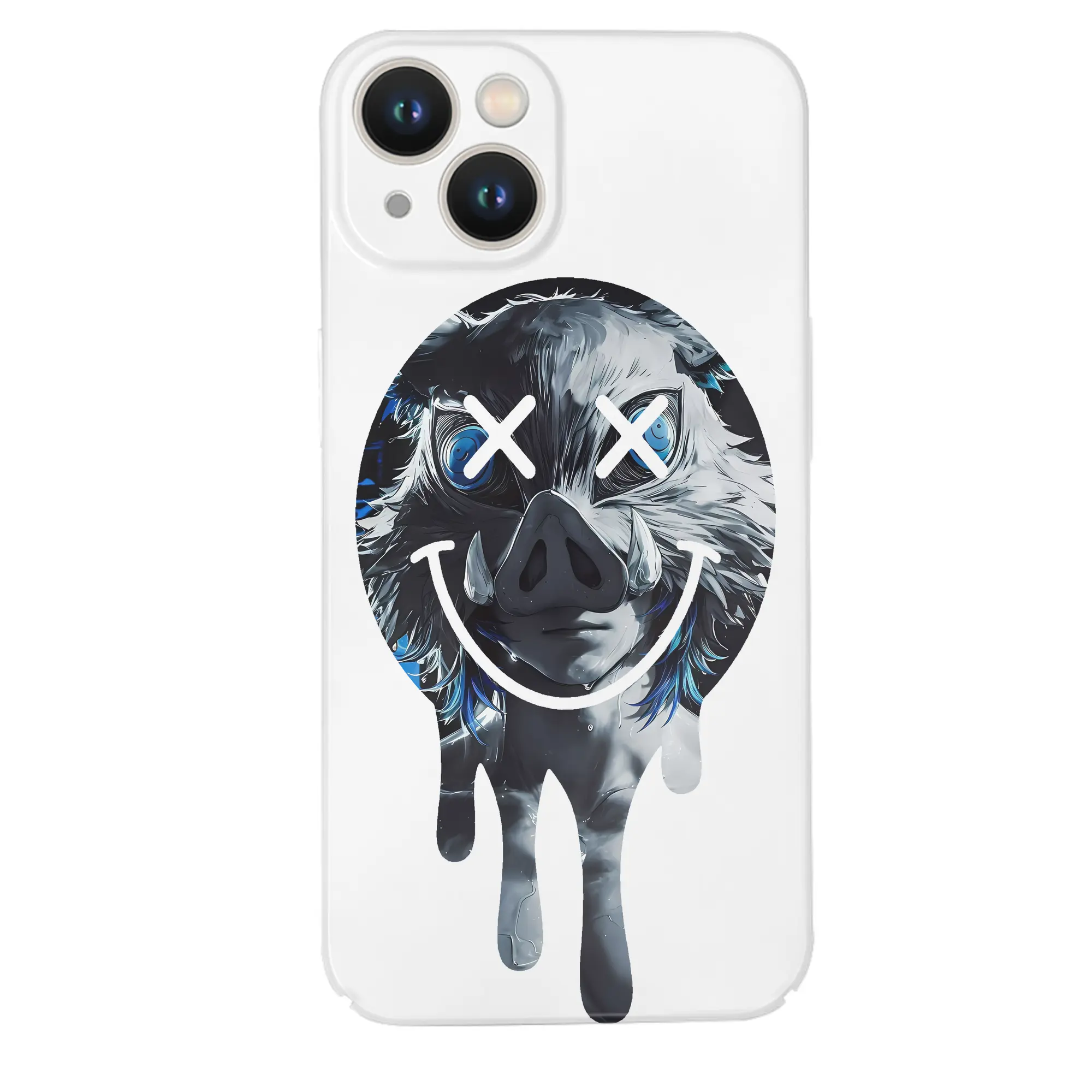 鬼滅の刃 グッズ,嘴平 伊之助 - IPhone 14シリーズ対応 ・ ハードケース ・ 衝撃吸収 ・ 360度密着 ・ カメラ保護 ・ 高品質プラスチック ・ 快適操作