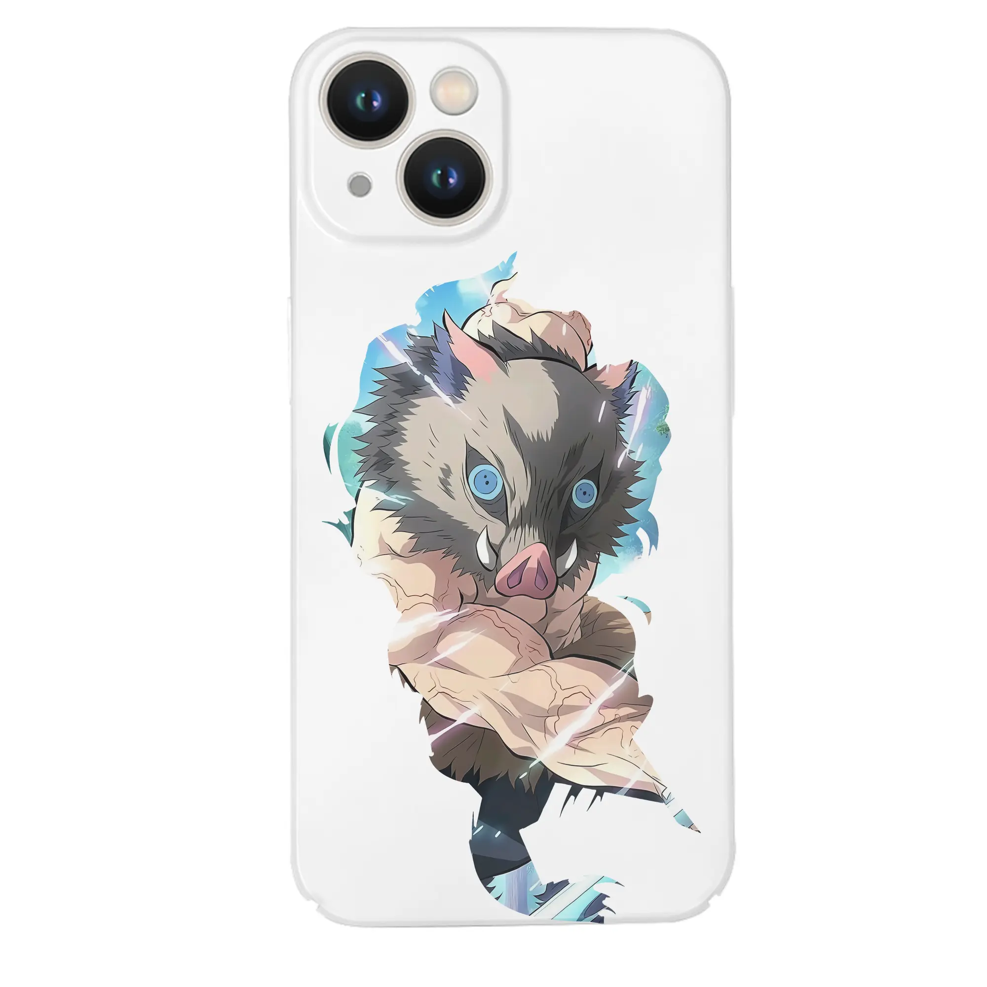 鬼滅の刃 グッズ,嘴平 伊之助 - IPhone 14シリーズ対応 ・ ハードケース ・ 衝撃吸収 ・ 360度密着 ・ カメラ保護 ・ 高品質プラスチック ・ 快適操作