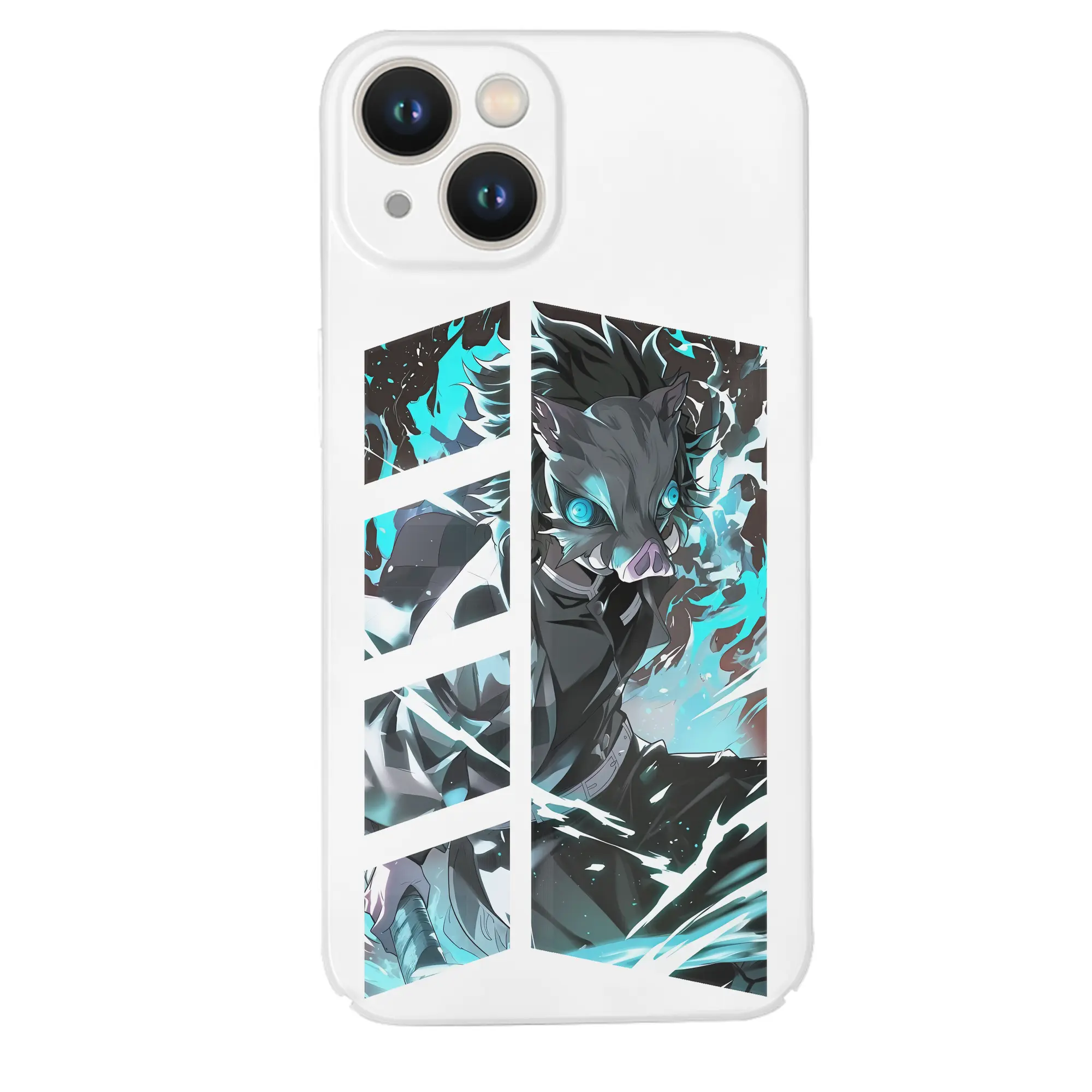 鬼滅の刃 グッズ,嘴平 伊之助 - IPhone 14シリーズ対応 ・ ハードケース ・ 衝撃吸収 ・ 360度密着 ・ カメラ保護 ・ 高品質プラスチック ・ 快適操作