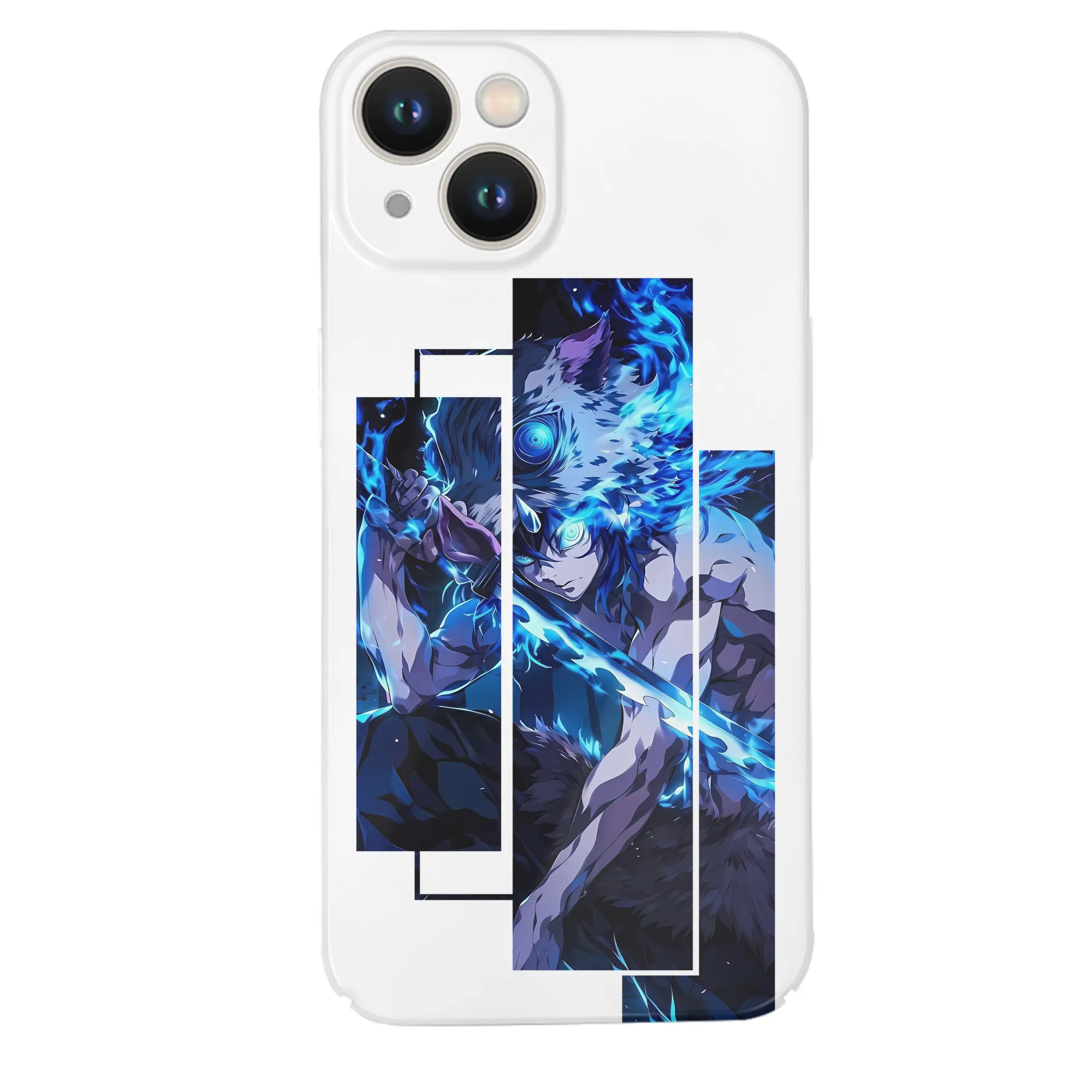 鬼滅の刃 グッズ,嘴平 伊之助 - IPhone 14シリーズ対応 ・ ハードケース ・ 衝撃吸収 ・ 360度密着 ・ カメラ保護 ・ 高品質プラスチック ・ 快適操作