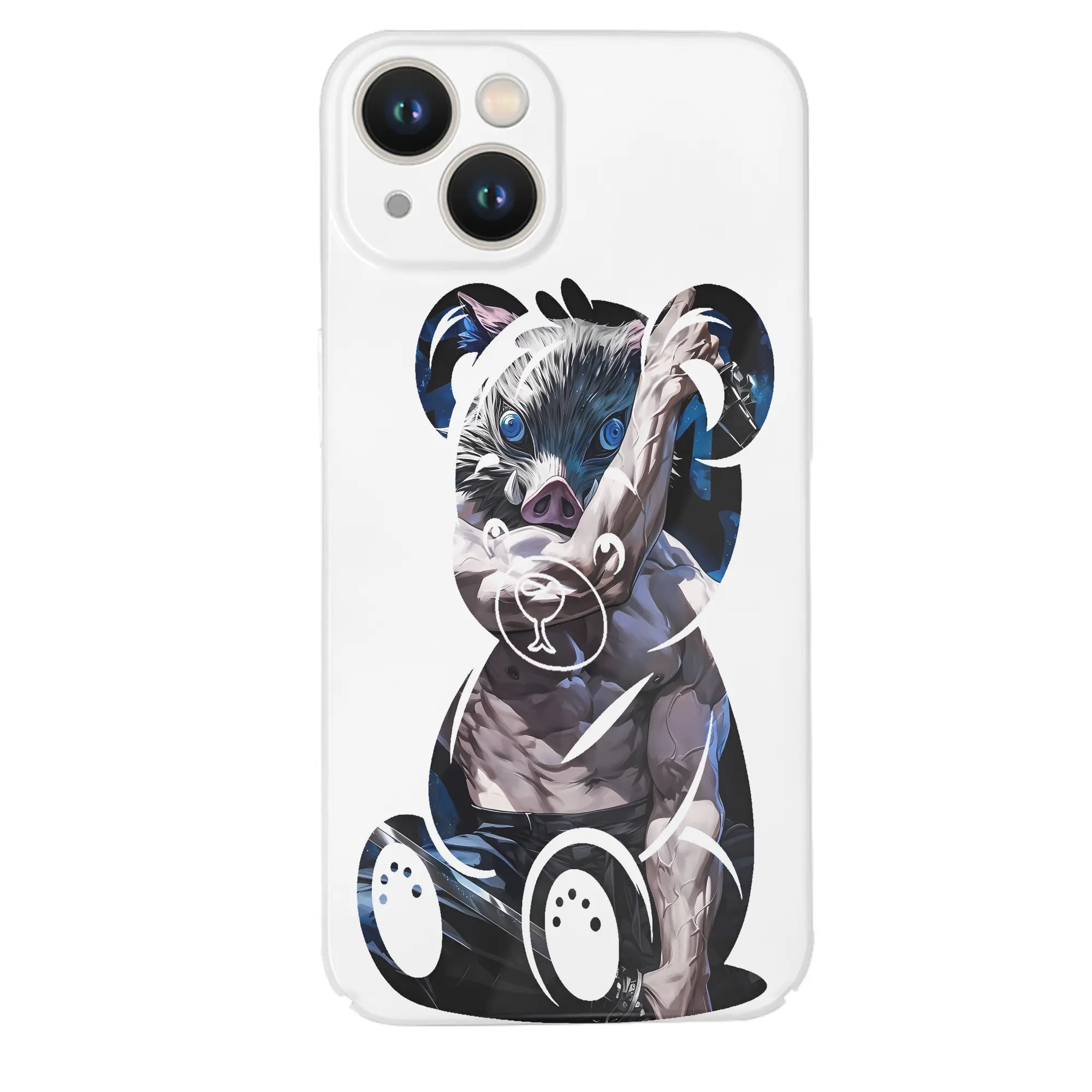 鬼滅の刃 グッズ,嘴平 伊之助 - IPhone 14シリーズ対応 ・ ハードケース ・ 衝撃吸収 ・ 360度密着 ・ カメラ保護 ・ 高品質プラスチック ・ 快適操作