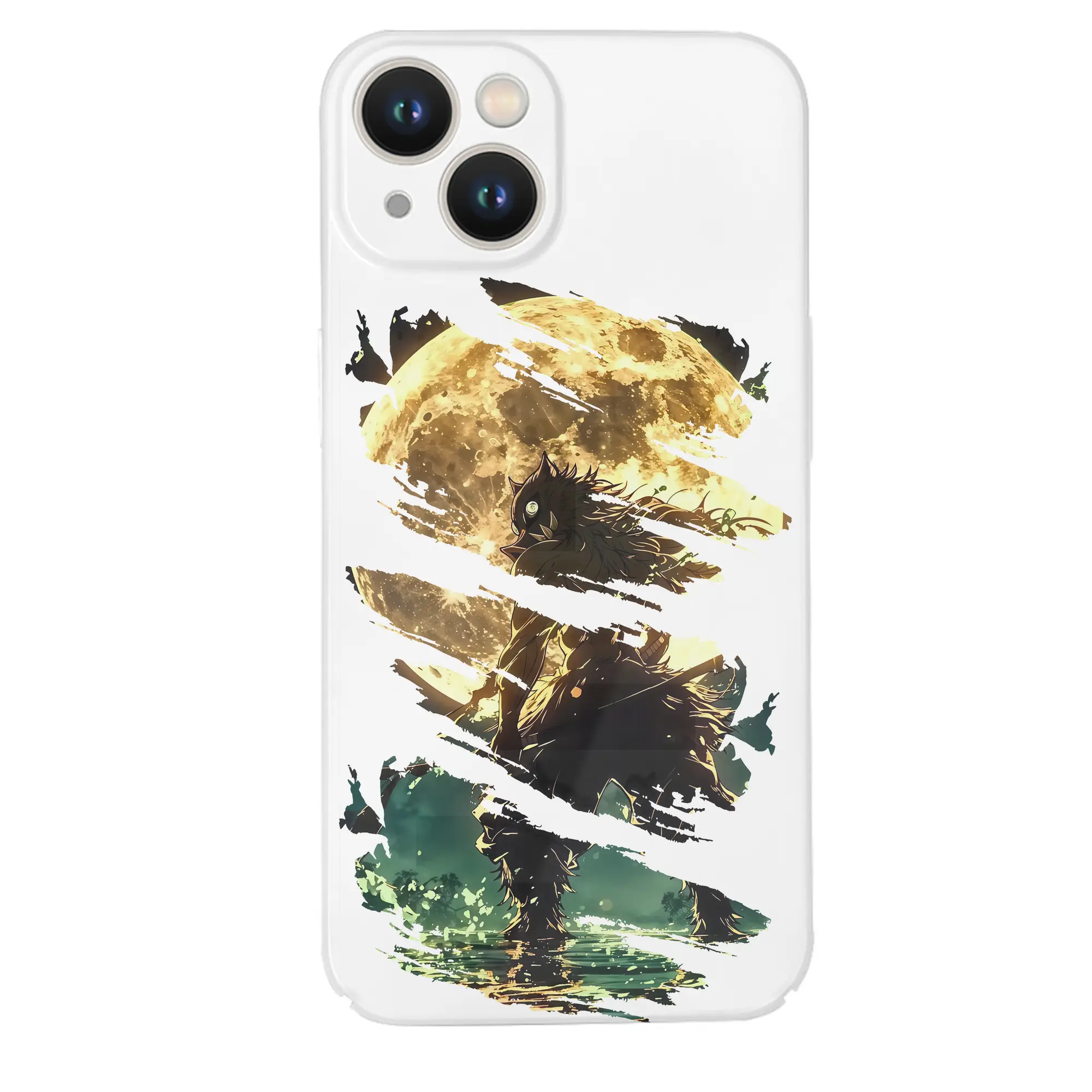 鬼滅の刃 グッズ,嘴平 伊之助 - IPhone 14シリーズ対応 ・ ハードケース ・ 衝撃吸収 ・ 360度密着 ・ カメラ保護 ・ 高品質プラスチック ・ 快適操作