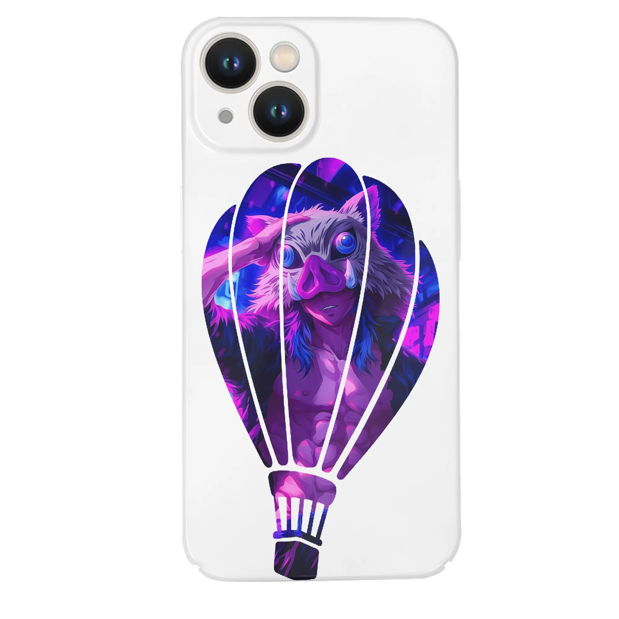 鬼滅の刃 グッズ,嘴平 伊之助 - IPhone 14シリーズ対応 ・ ハードケース ・ 衝撃吸収 ・ 360度密着 ・ カメラ保護 ・ 高品質プラスチック ・ 快適操作