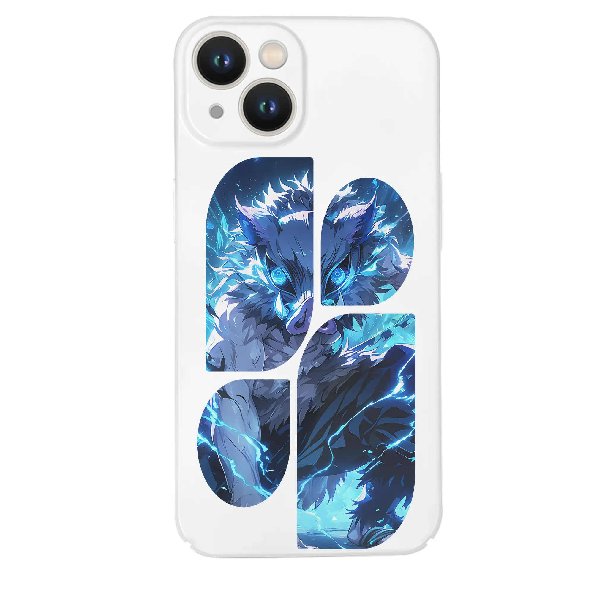 鬼滅の刃 グッズ,嘴平 伊之助 - IPhone 14シリーズ対応 ・ ハードケース ・ 衝撃吸収 ・ 360度密着 ・ カメラ保護 ・ 高品質プラスチック ・ 快適操作