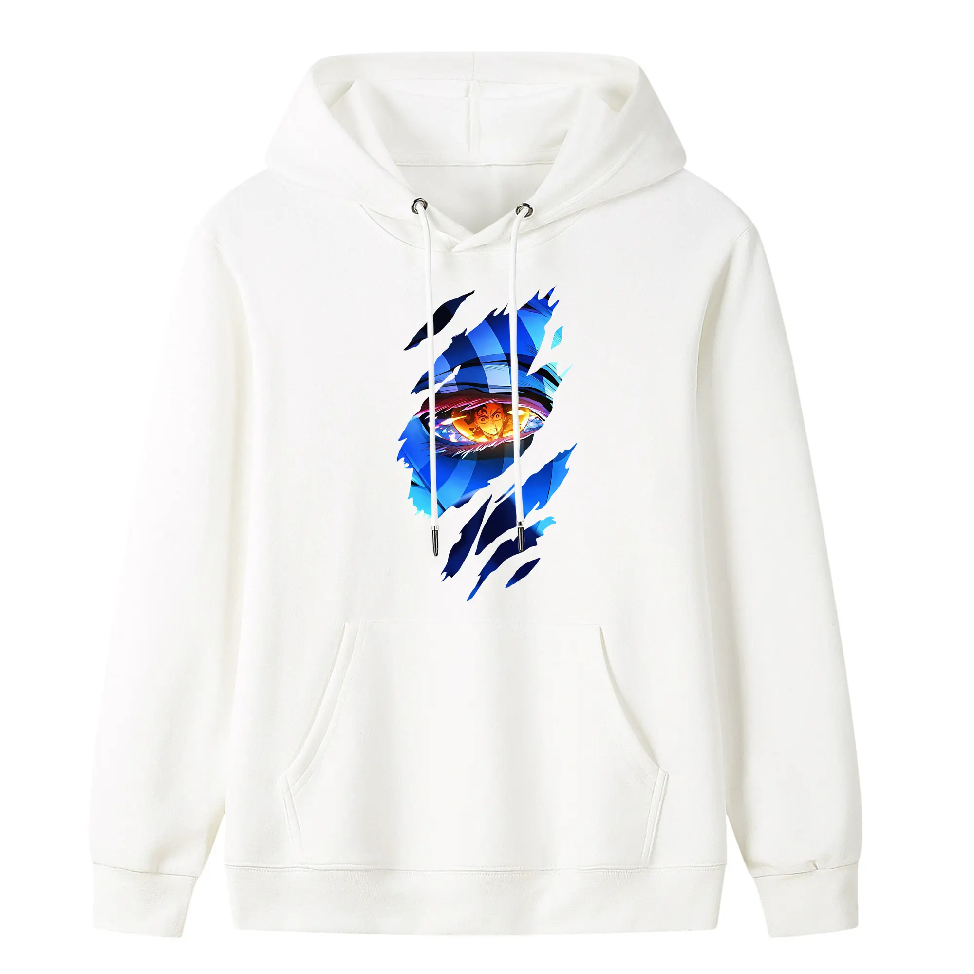 鬼滅の刃 グッズ,猗窩座 - キッズ フード付きパーカー ・ フロントプリント ・ ポリエステル100％ ・ 快適 通学 スポーツ 日常使い お散歩用