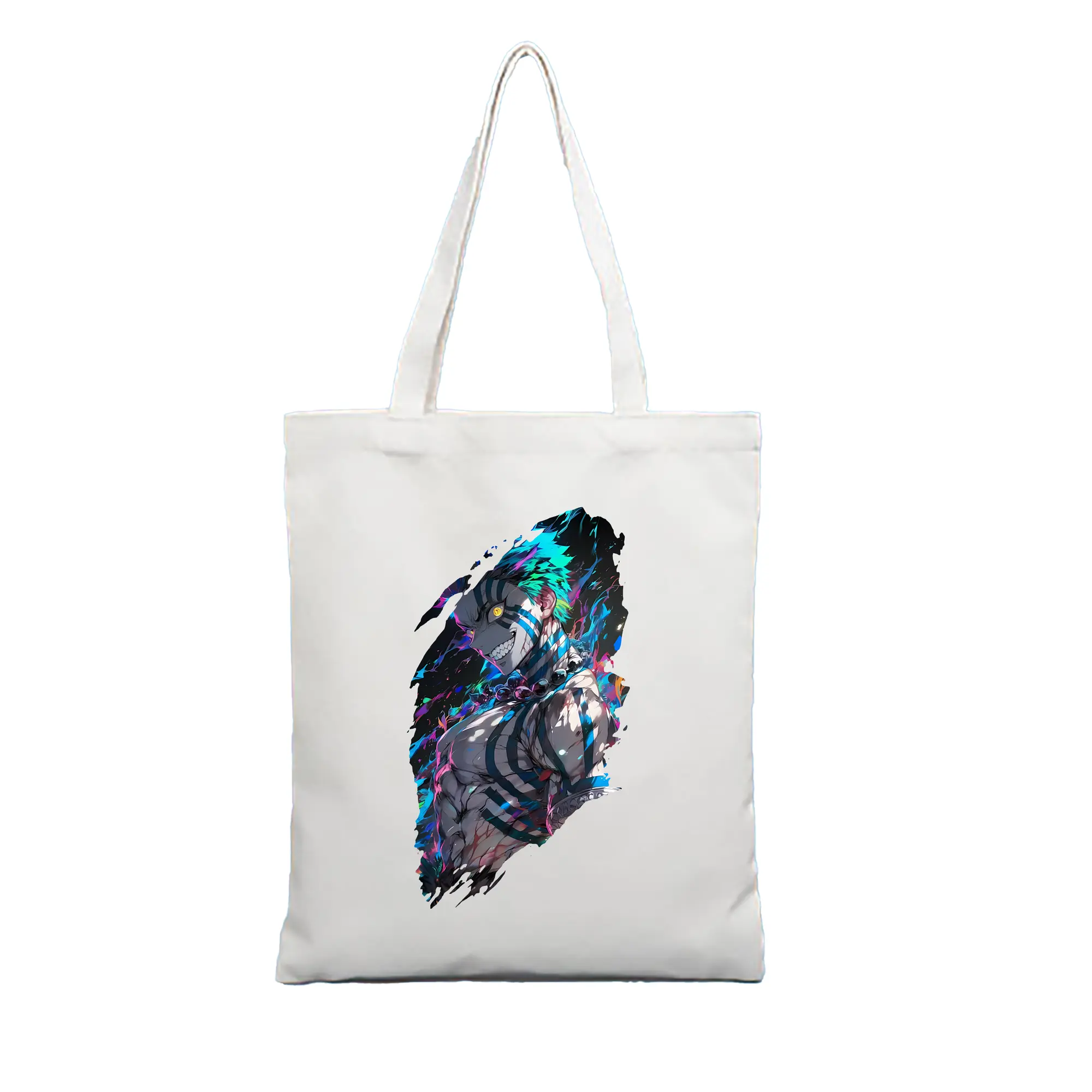 鬼滅の刃 グッズ,猗窩座 - 縦型キャンバス手提げバッグ（トートバッグ） ・ キャンバス素材 ・ ショッピング用 ・ 軽量 丈夫 お手入れ簡単