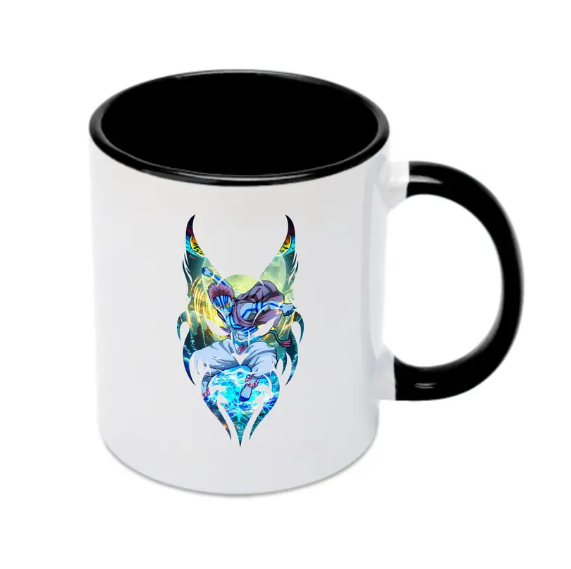 鬼滅の刃 グッズ,猗窩座 - カラフルマグカップ ・ 陶器 ・ 熱転写プリント ・ 鮮やかデザイン ・ 耐久性 高品質 ・ コーヒー お茶 ギフト用